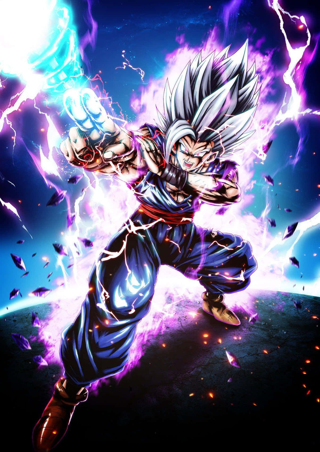 1358x1920 Download Beast Gohan Power Up Artwork Wallpaper