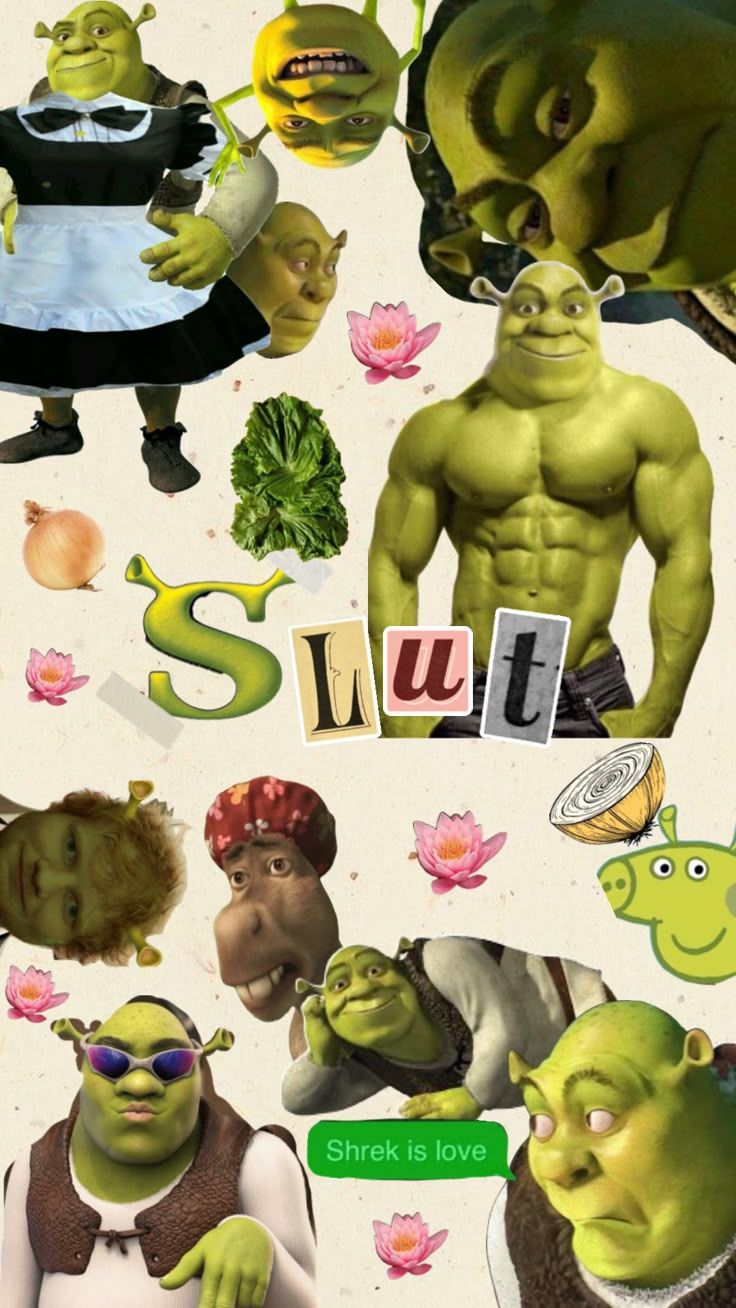 736x1308 Check out george_abby's Shuffles. Funny wallpaper, Shrek, Shrek funny