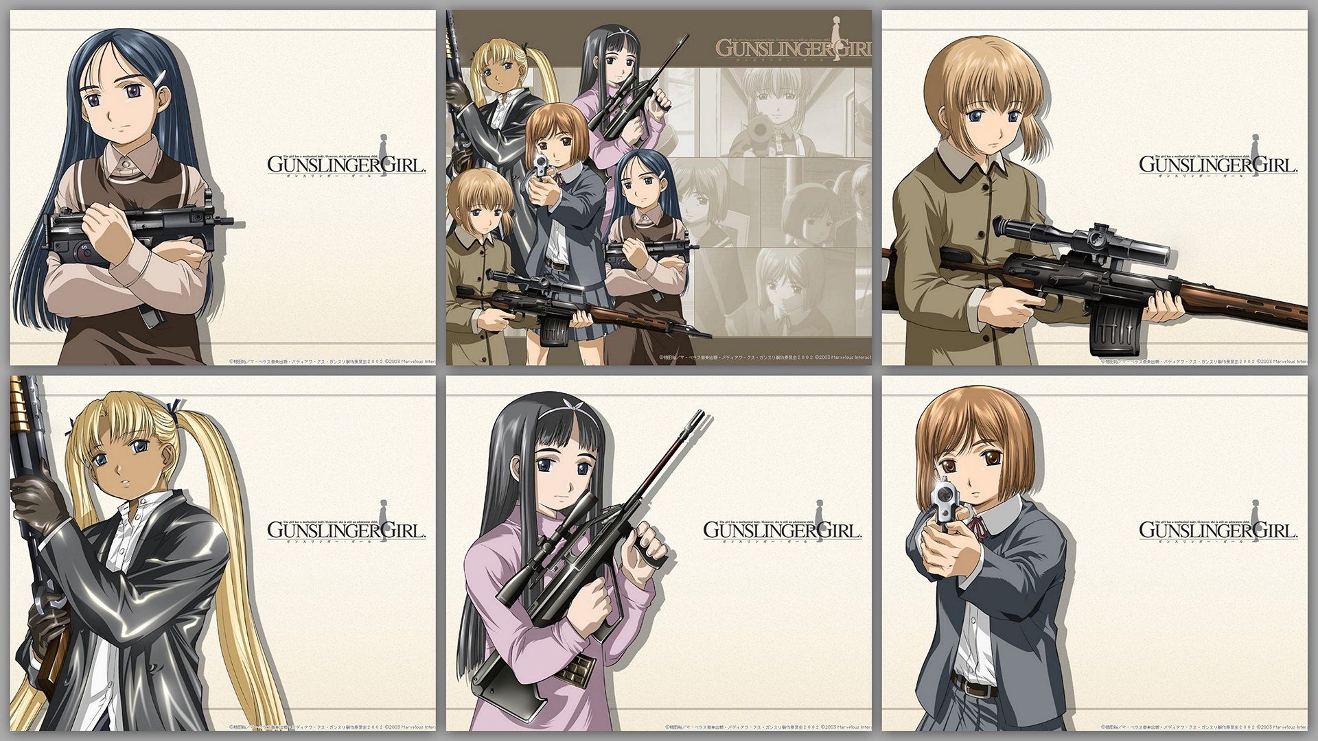 1920x1080 Gunslinger Girl