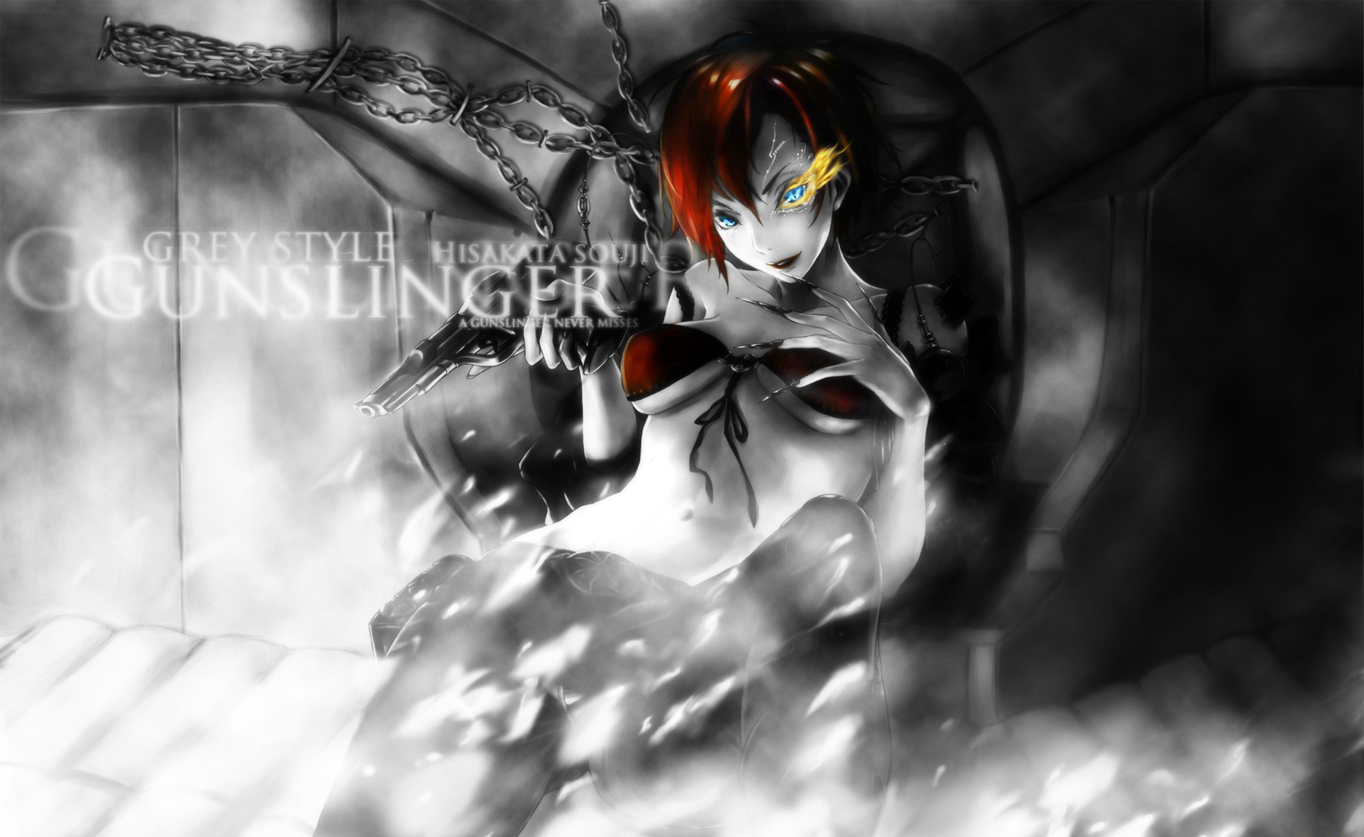1920x1178 Wallpaper art, Gunslinger Girl, Weapon Blood & Technology, hisakata souji, School Killers for mobile and desktop, section прочее, resolution 1920x1178