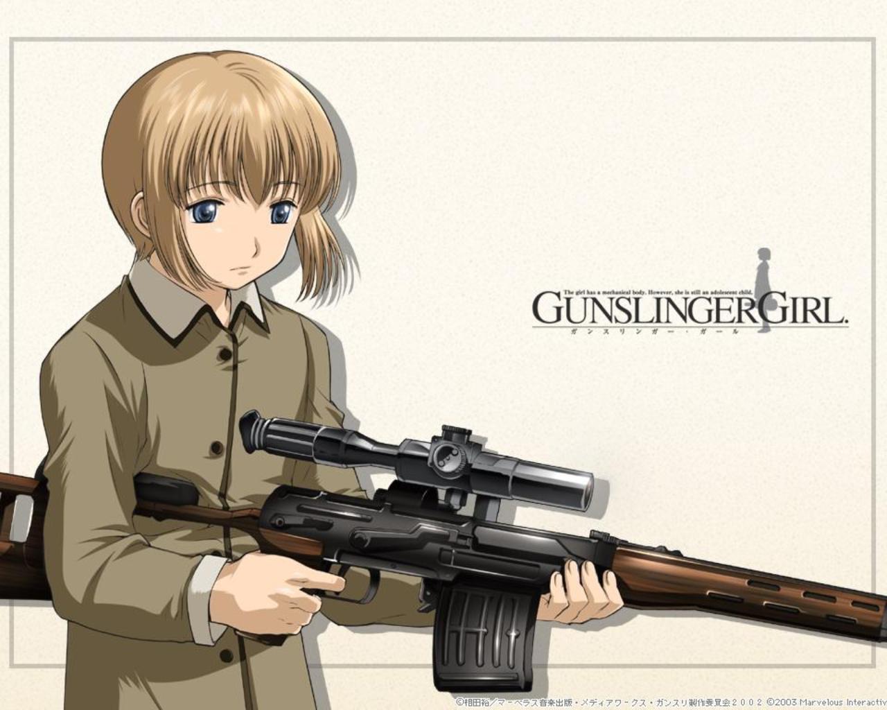 1280x1024 Desktop wallpaper: Gunslinger Girl, Anime 4K free download for PC. 1436818