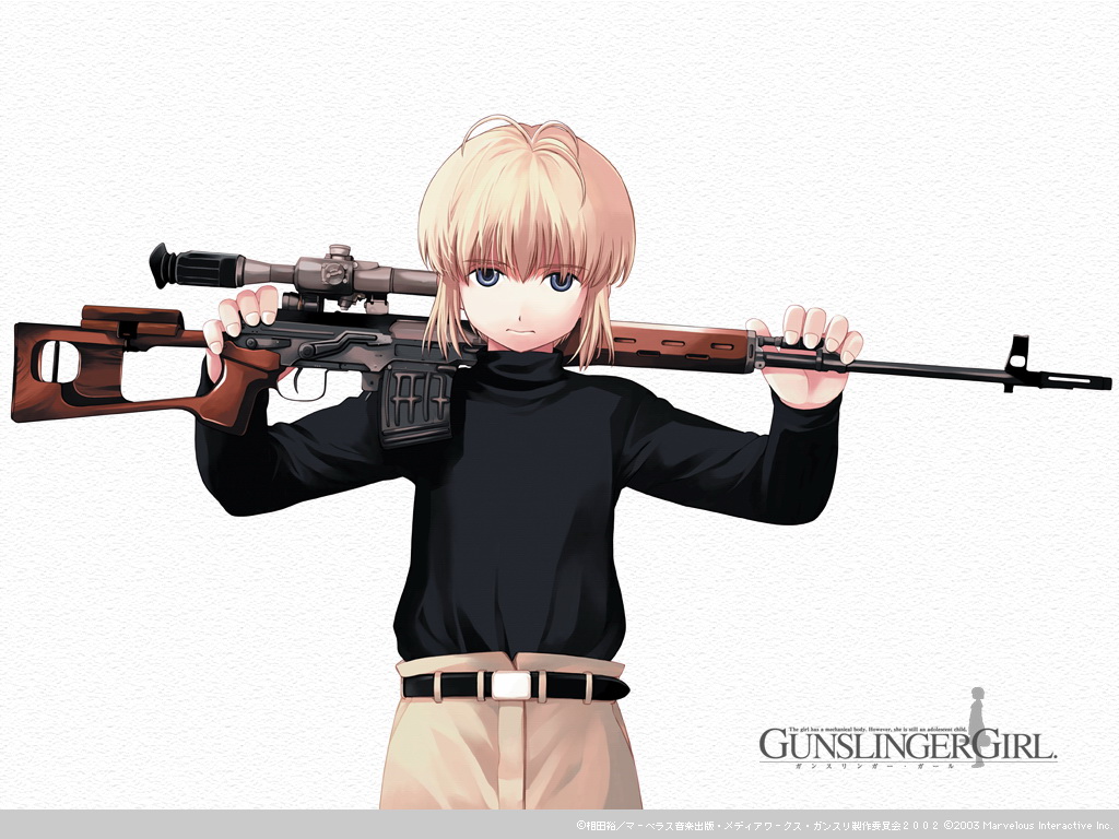 1024x768 Gunslinger Girl Art Wallpaper & Background Download
