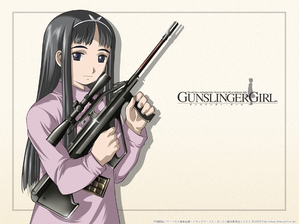 1024x768 Angelica (Gunslinger Girl) Wallpaper by MADHOUSE Anime Image Board