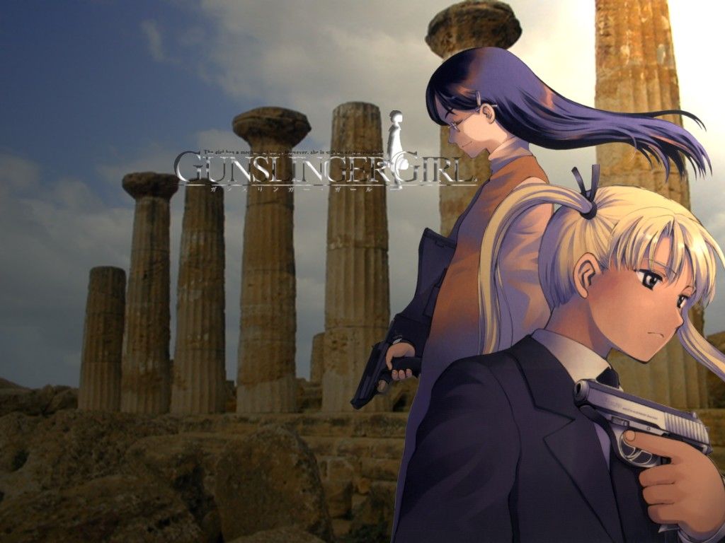1024x768 claes gun gunslinger girl triela weapon. konachan.net.com Anime Wallpaper