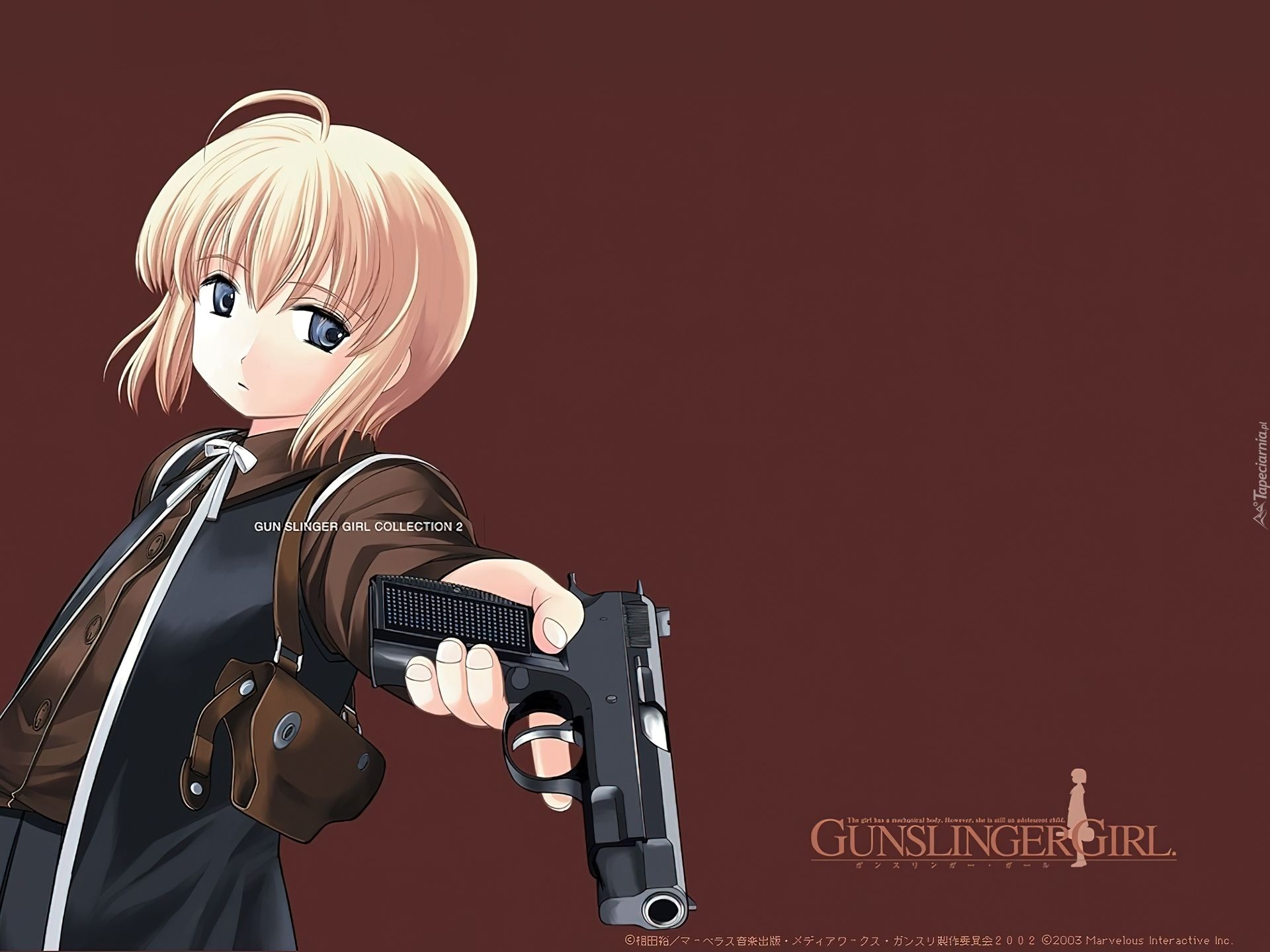 1920x1440 Gunslinger Girl, kobieta, pistolet