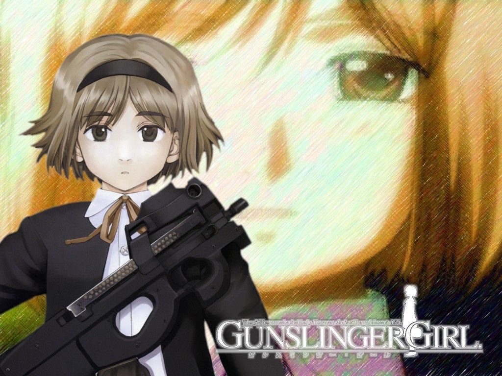 1024x768 gun gunslinger girl henrietta weapon. konachan.net.com Anime Wallpaper