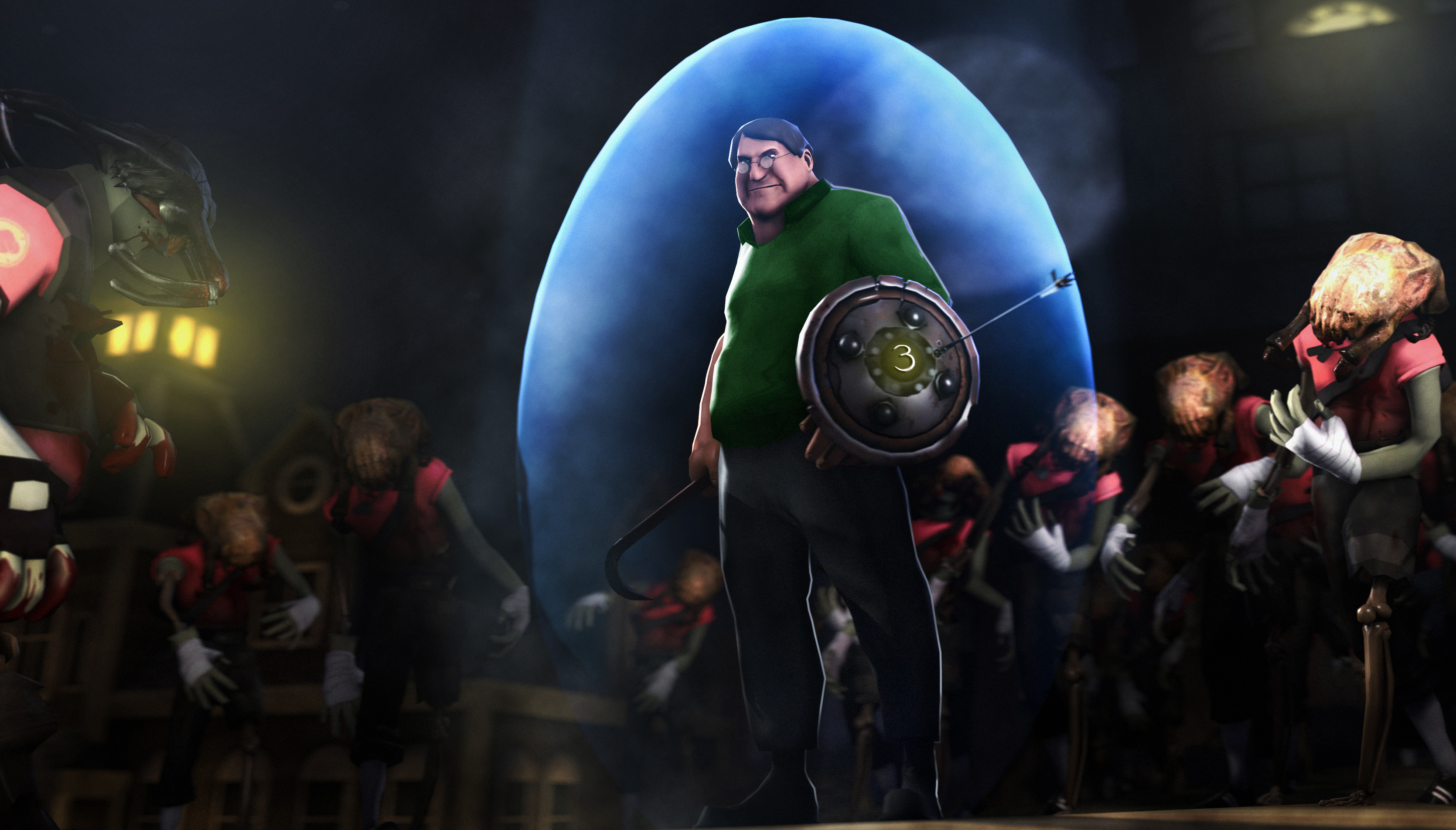 3339x1905 Wallpaper zombie, TF Valve, scrap, Gabe Newell, headcrab, crowbar, Gabe Newell for mobile and desktop, section фантастика, resolution 3339x1905