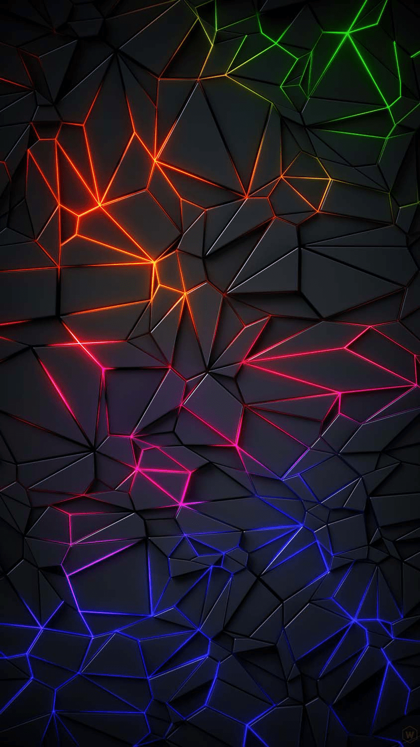 844x1500 Neon RGB Wallpaper