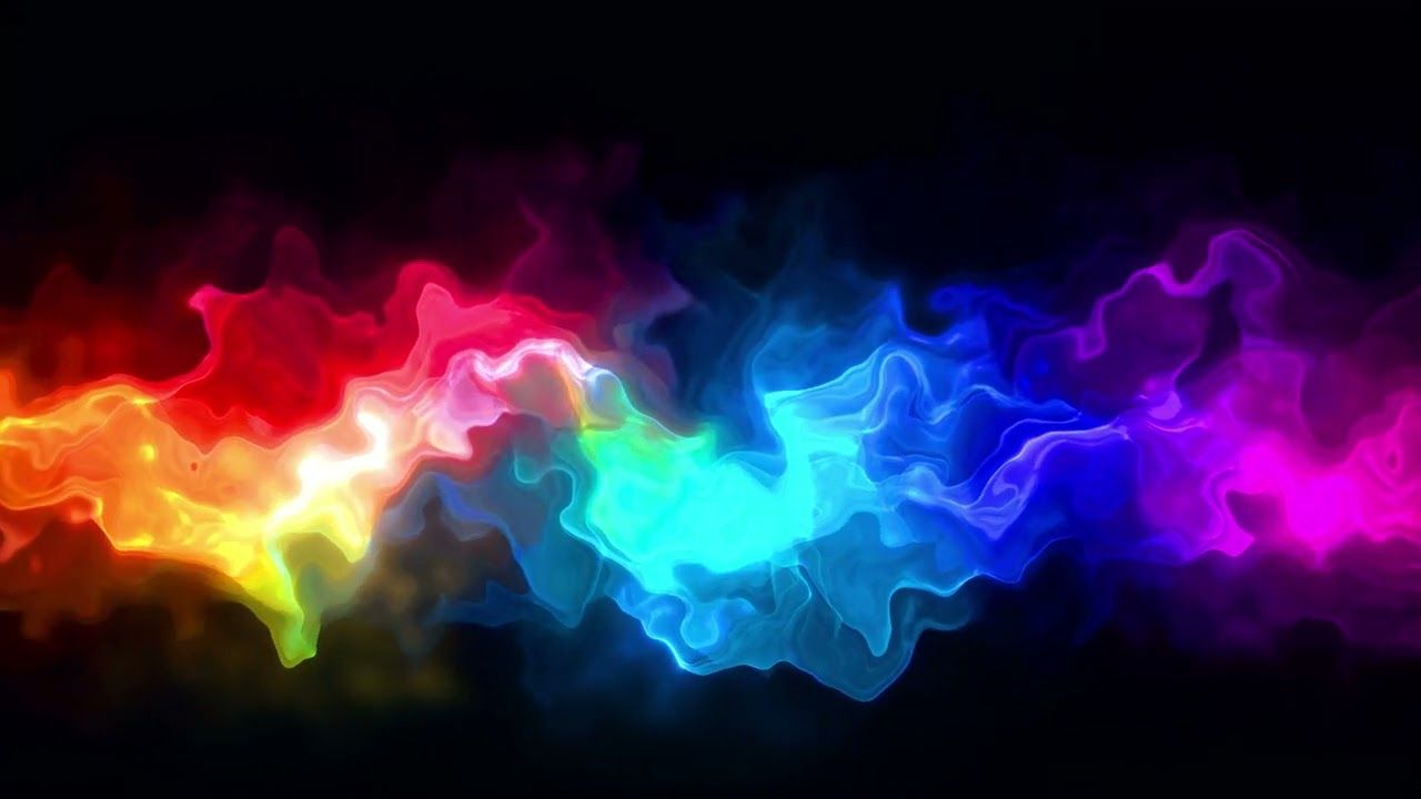 1280x720 RGB Energy Wave Color Light Paint Govee TV Light Background Screensaver Party Animated Wallpaper