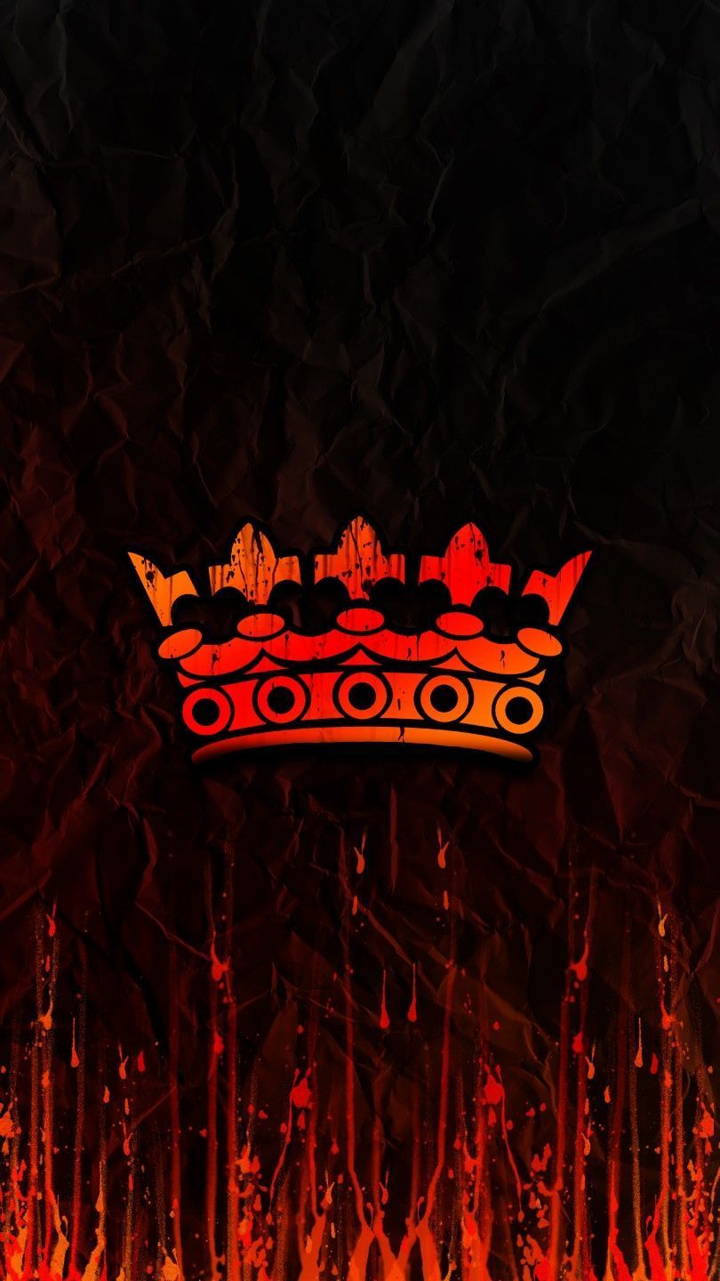 810x1440 Red Crown Wallpaper