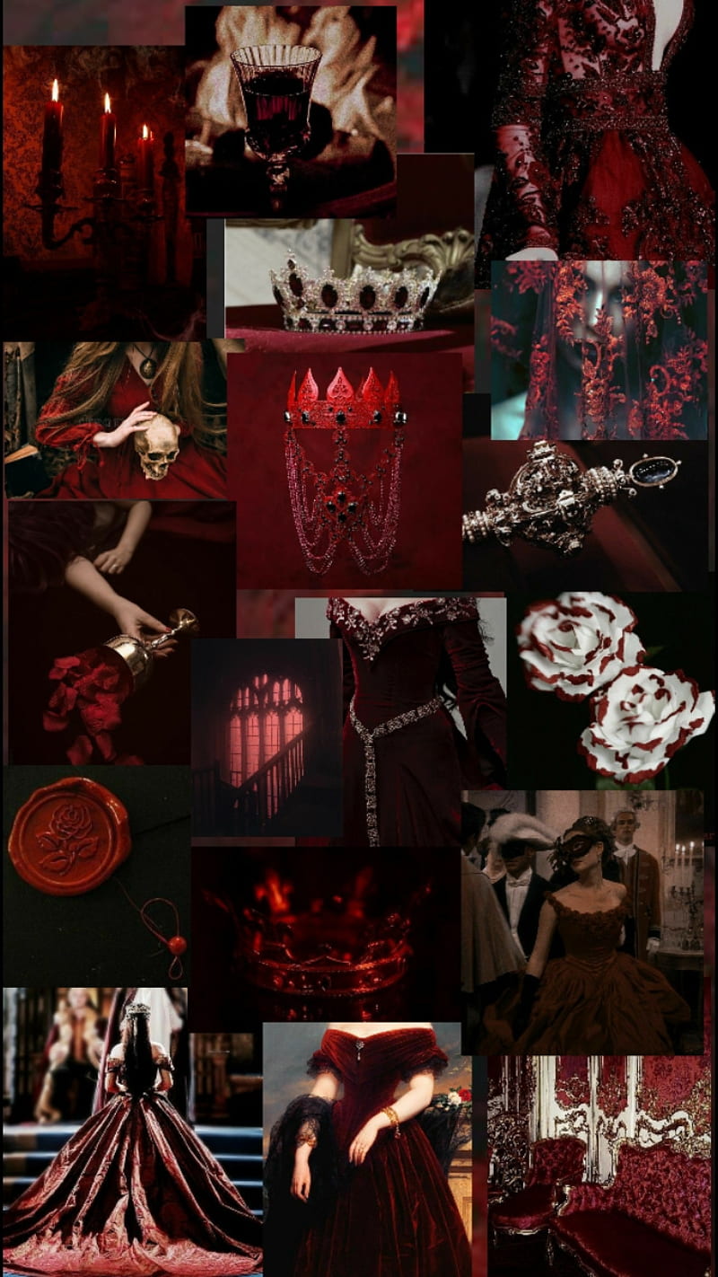 800x1422 Red Queen Aesthetic, boss, crown, HD phone wallpaper