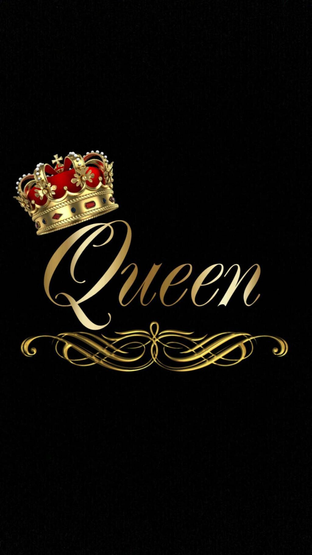 1024x1817 Download Majestic Red and Gold King and Queen Crown Wallpaper