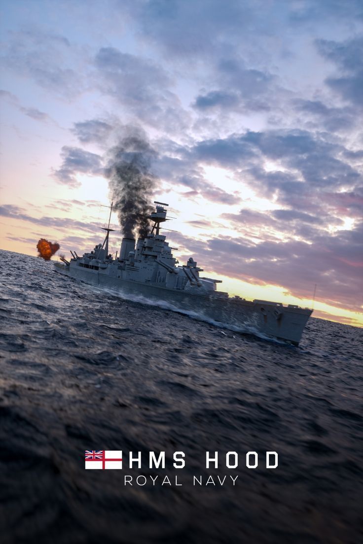 736x1104 HMS Hood Artwork Poster
