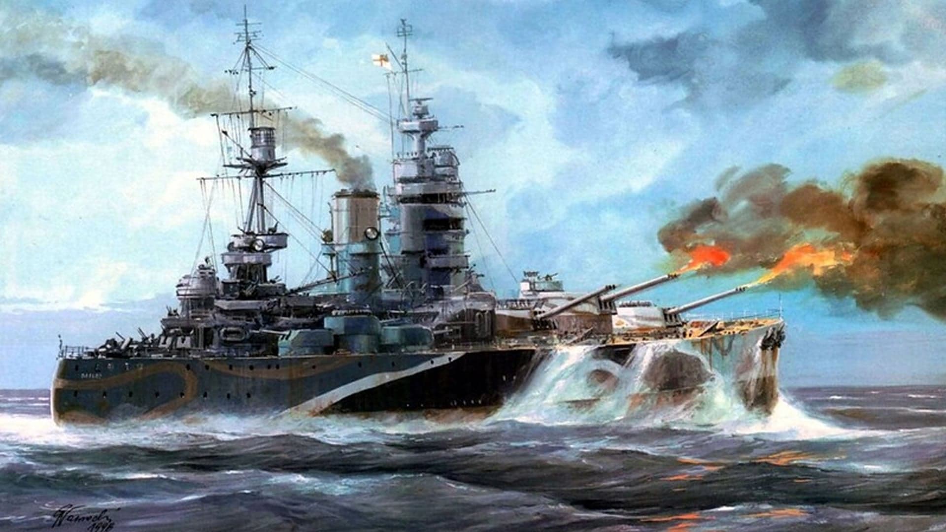 1920x1080 HMS Nelson and Rodney: Two of the Most Unique Battleships in History