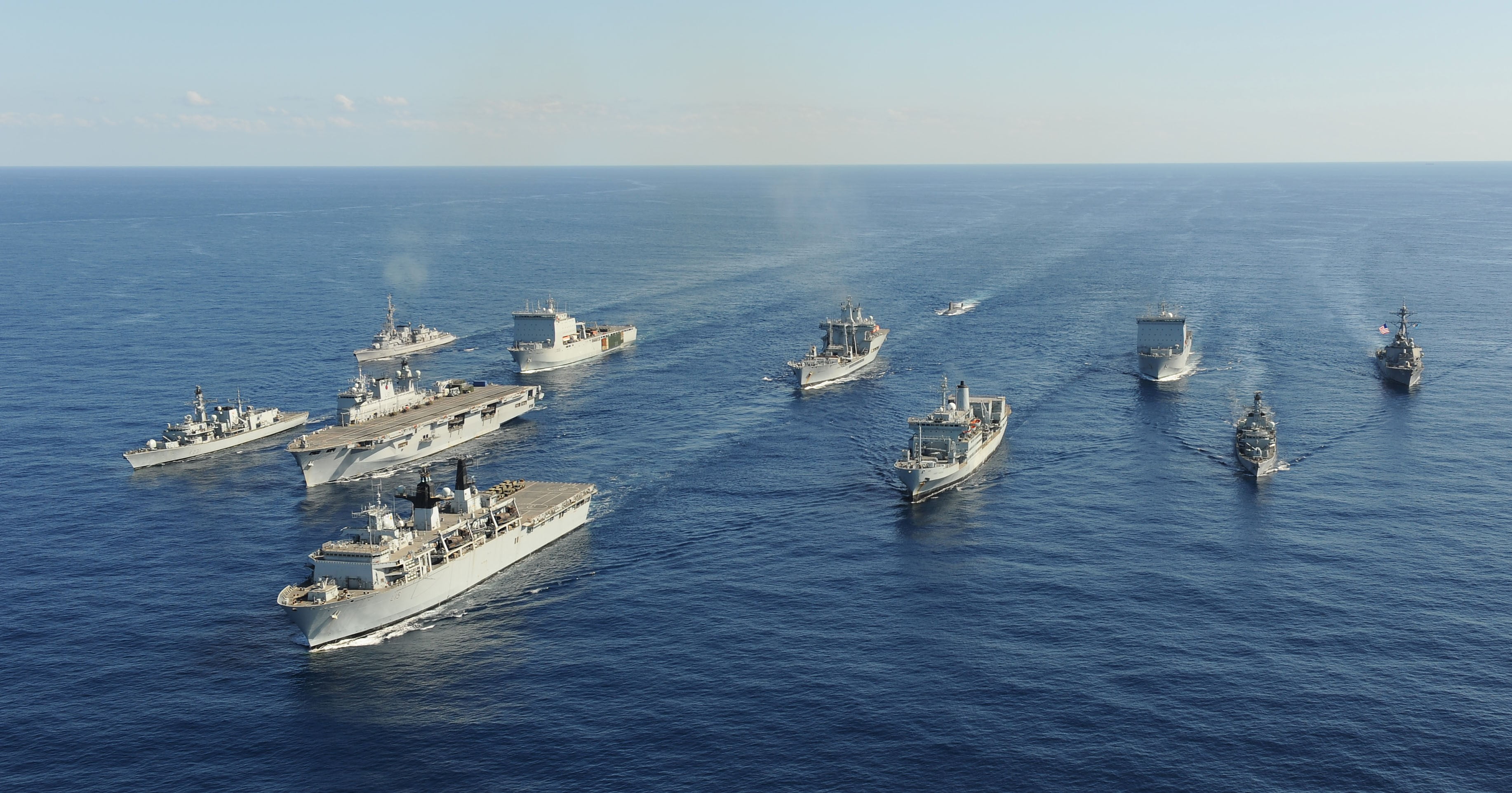 3667x1923 Two white and brown wooden boats, fleet, military, ship, Royal Navy HD wallpaper