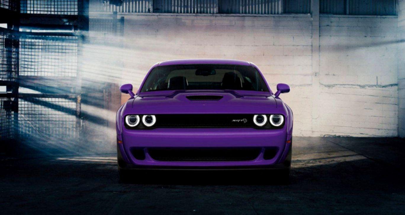 1368x728 Free download Dodge Challenger Purple Car Wallpaper Wallpaper