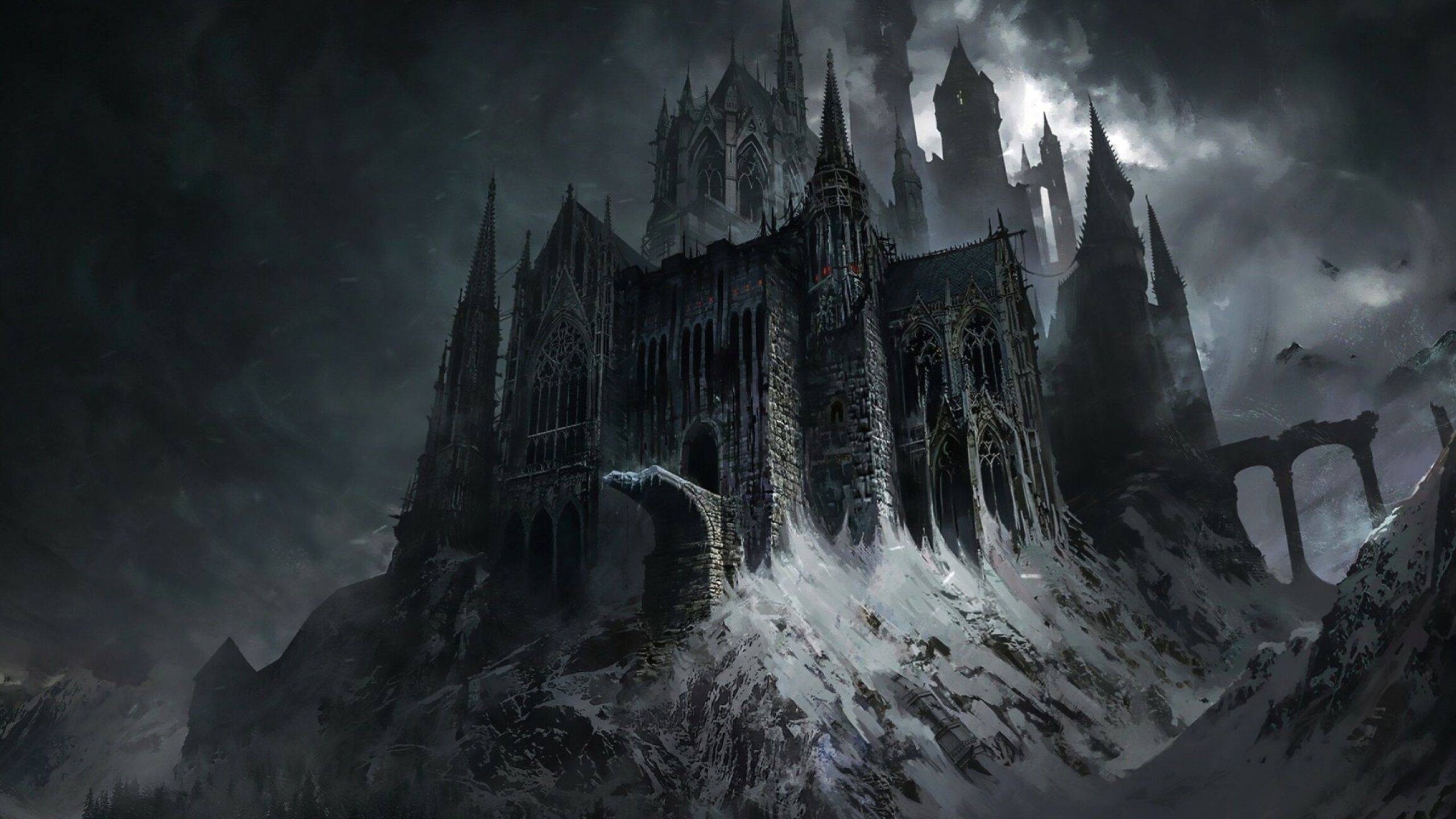 2560x1441 Gothic Art Wallpaper