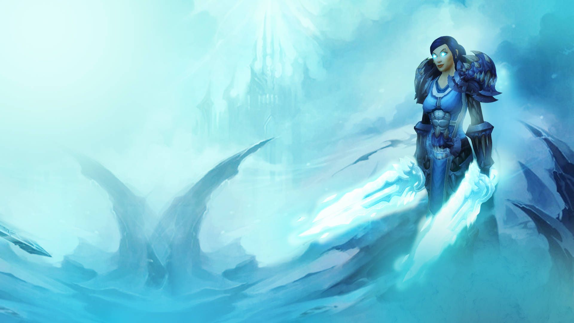 1920x1080 Download Armored Death Knight Woman Wallpaper