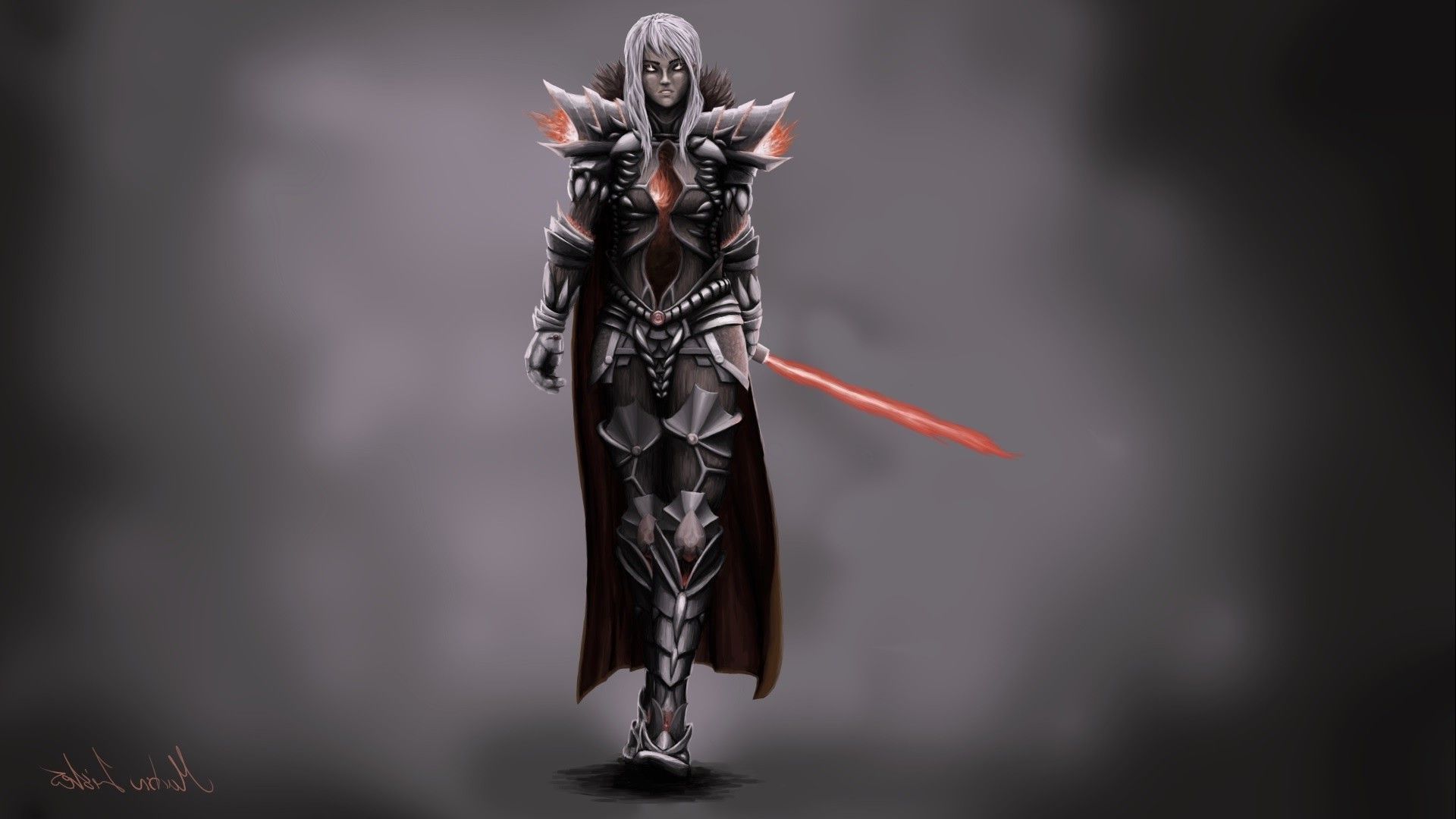 1920x1080 warrior, Fantasy Art, Fantasy Armor, Weapon, Women Wallpaper HD / Desktop and Mobile Background