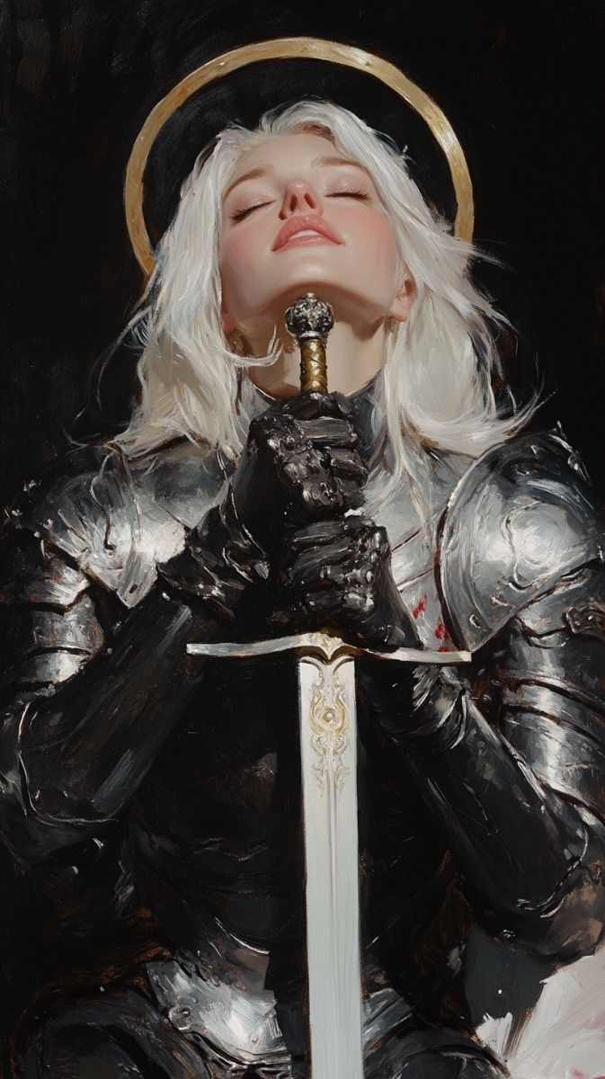 673x1200 imagens. Character portraits, Concept art characters, Female knight
