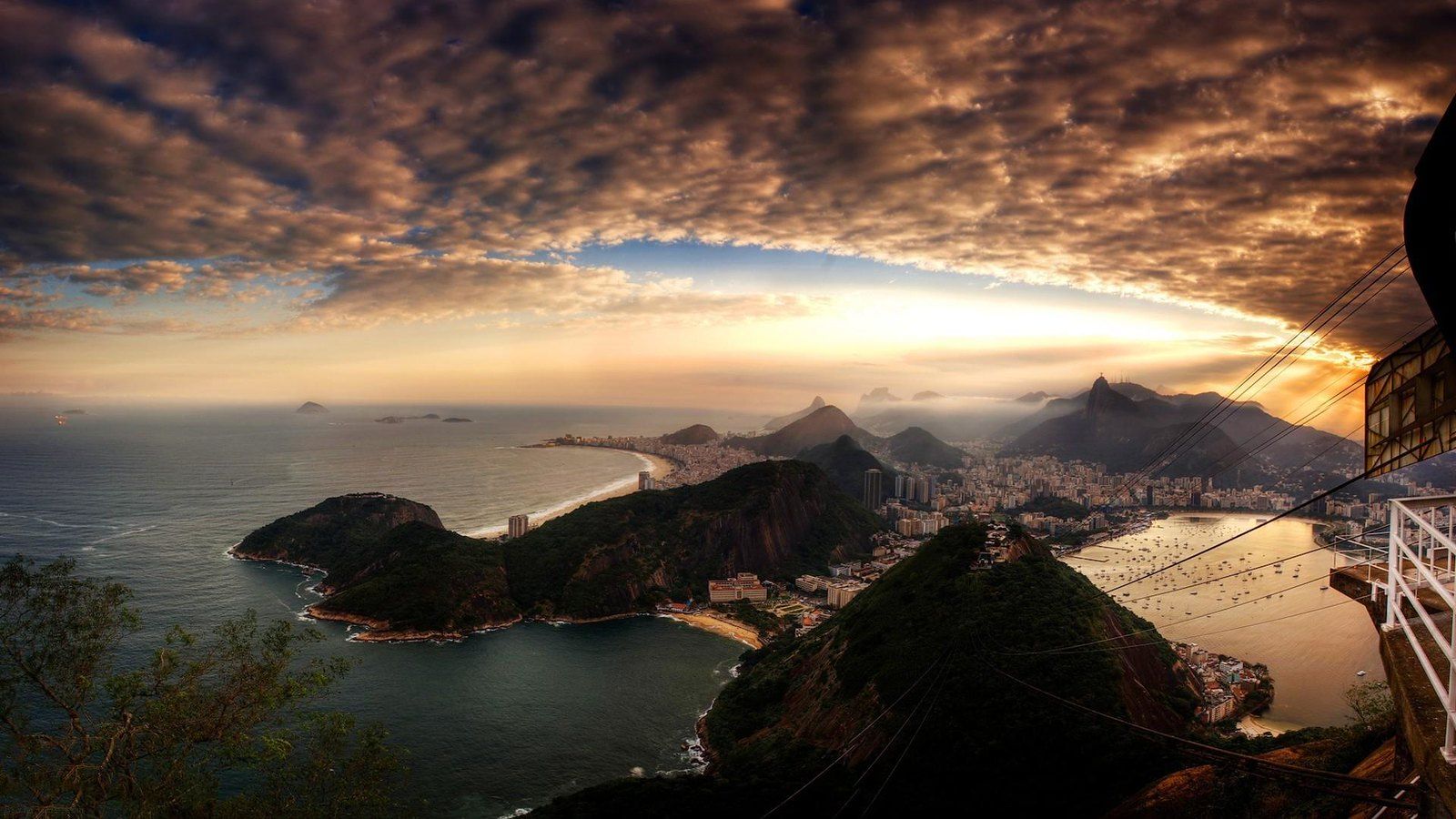 1600x900 City Landscape Rio De Janeiro Brazil HD Wallpaper 1080x192