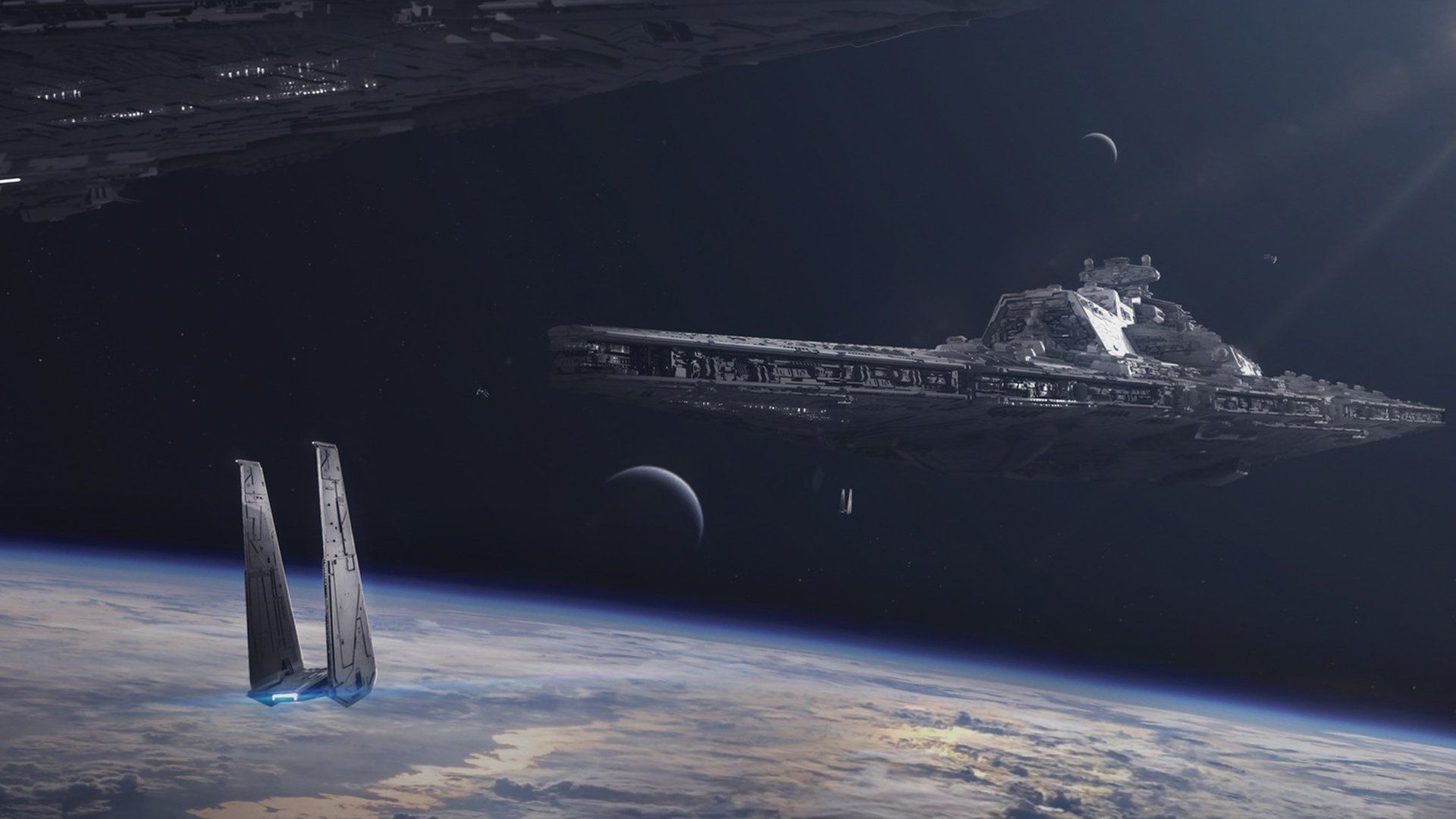 1920x1080 Star Wars Star Destroyer Sci Fi Spaceship Wallpaper By Julian Calle