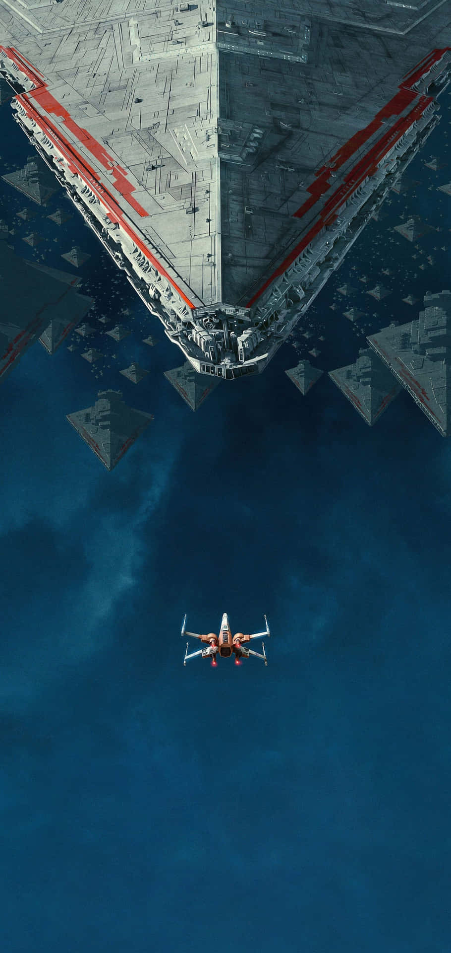 910x1920 Download Star Wars Imperial Fleet Overhead Wallpaper