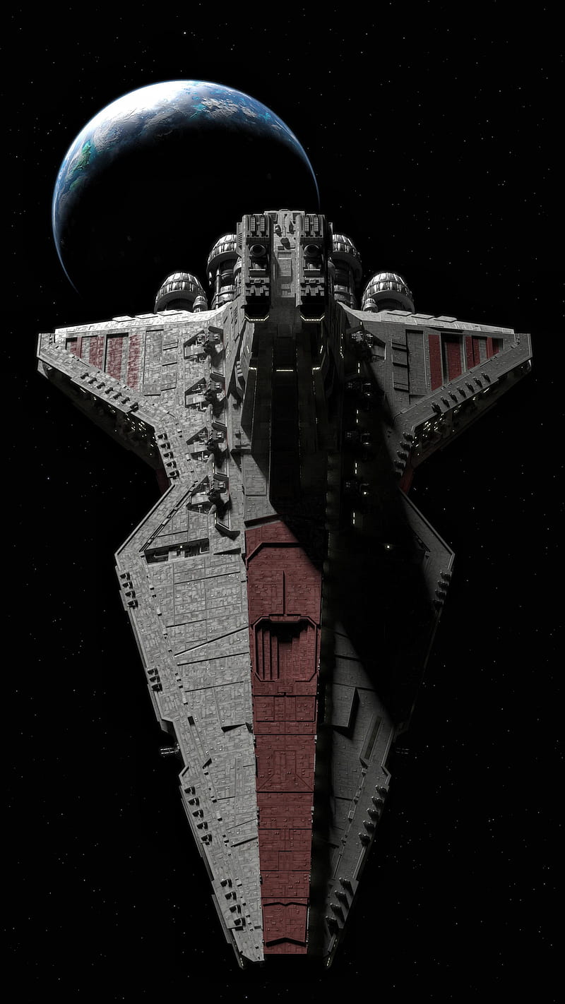 800x1422 HD star wars destroyer ship wallpaper
