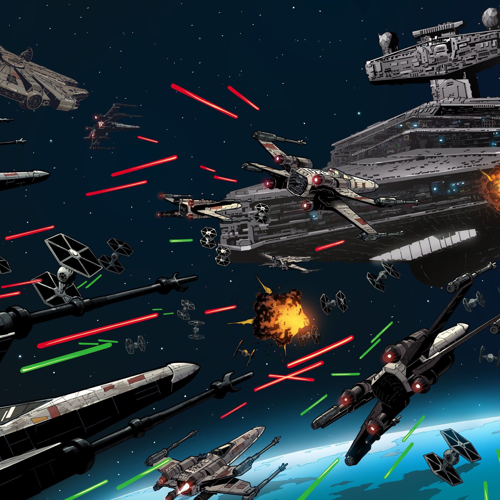 2088x2088 It's Star Destroyer Hijacking Time In Star Wars # Plus New Covers Revealed For Darth Vader