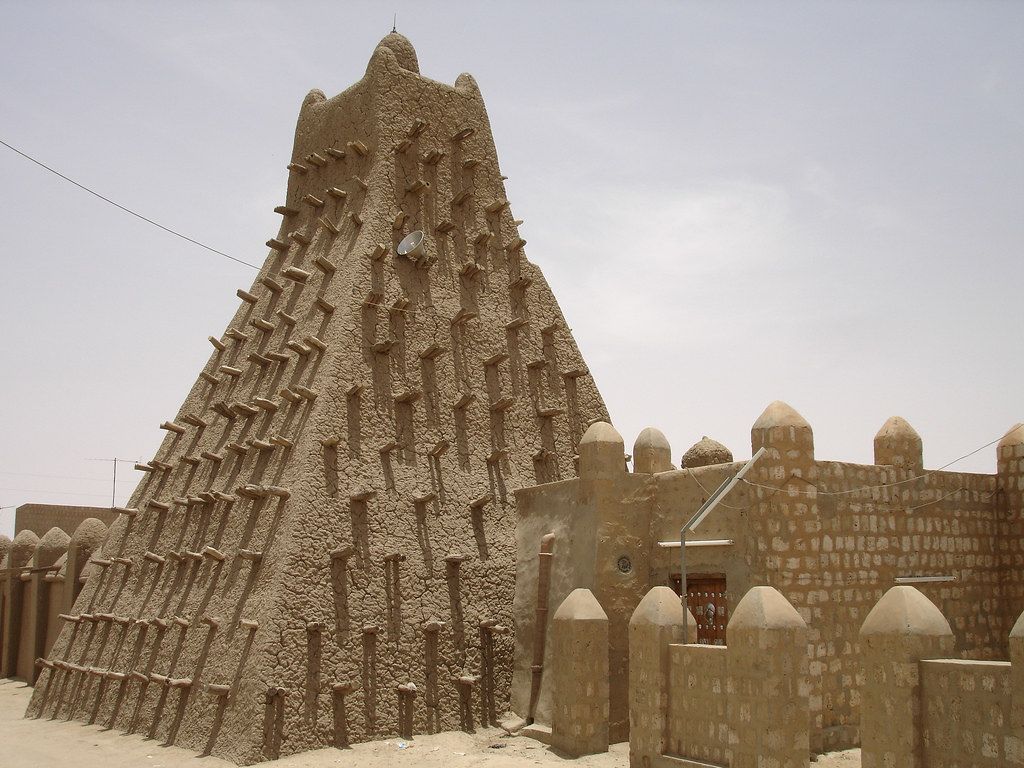 1024x768 Sankore Mosque 7. One Of The Historic Mosques Of Timbuktu