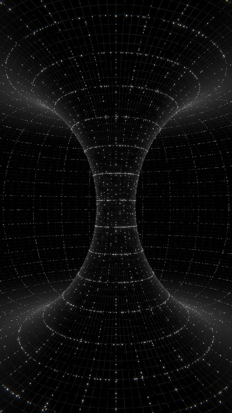 800x1422 Dimension, amoled, black and white, dark, higgsas, quantum, space, wormhole, HD phone wallpaper