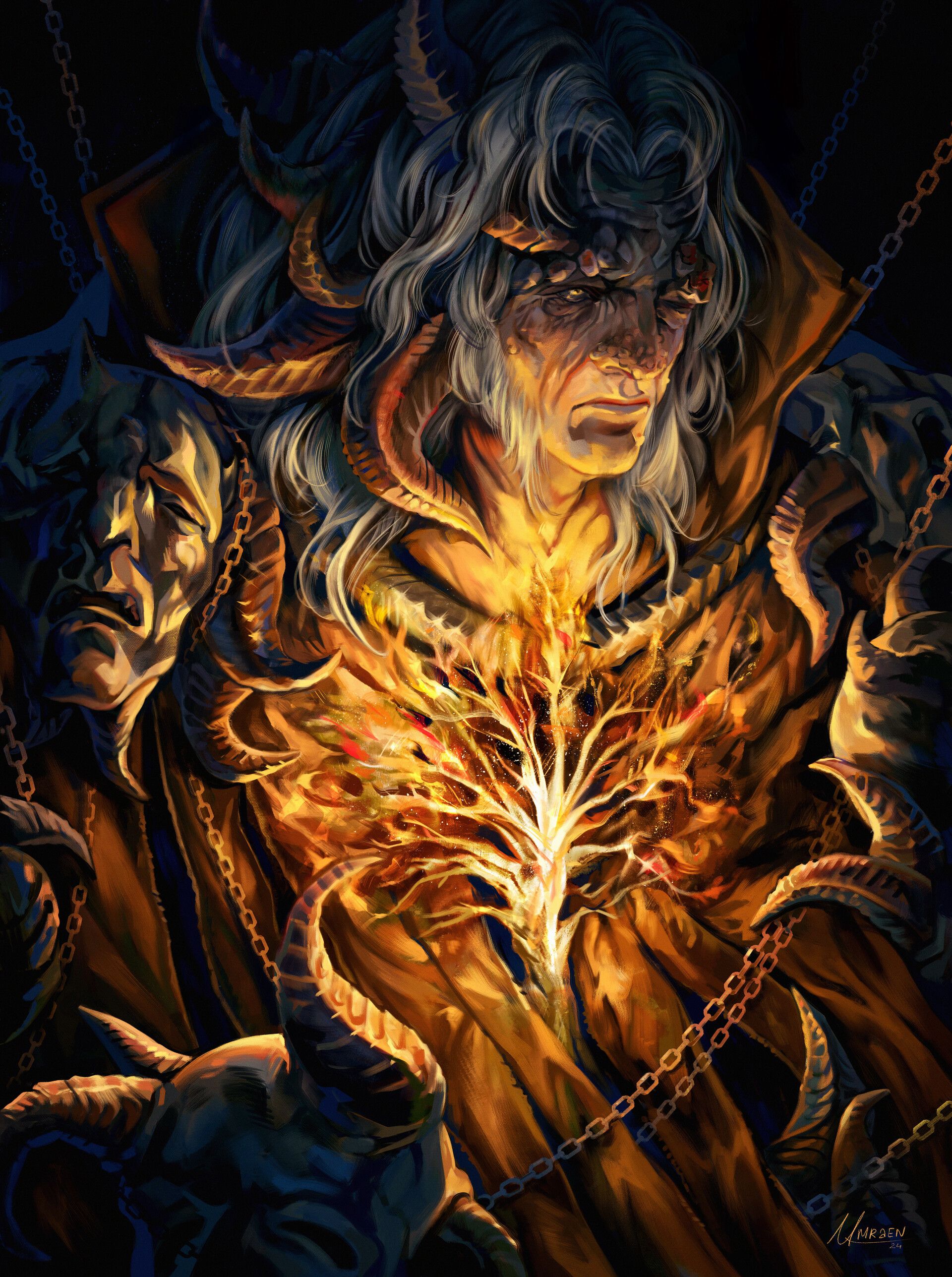 1920x2575 Morgott, The Omen King. Elden Ring fanart