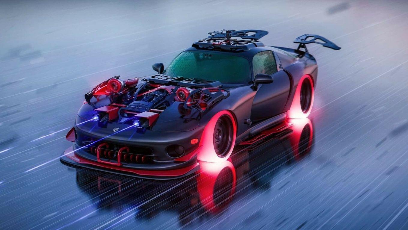 1360x768 Dodge Viper Concept Car Laptop HD HD 4k Wallpaper