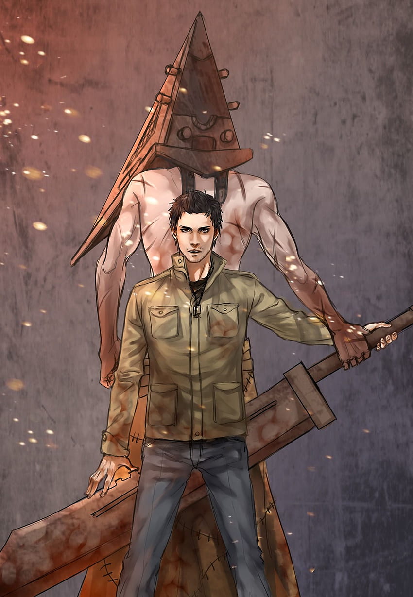 850x1229 Alex And Pyramid Head Silent Hill Wp4402075 Live HD phone wallpaper