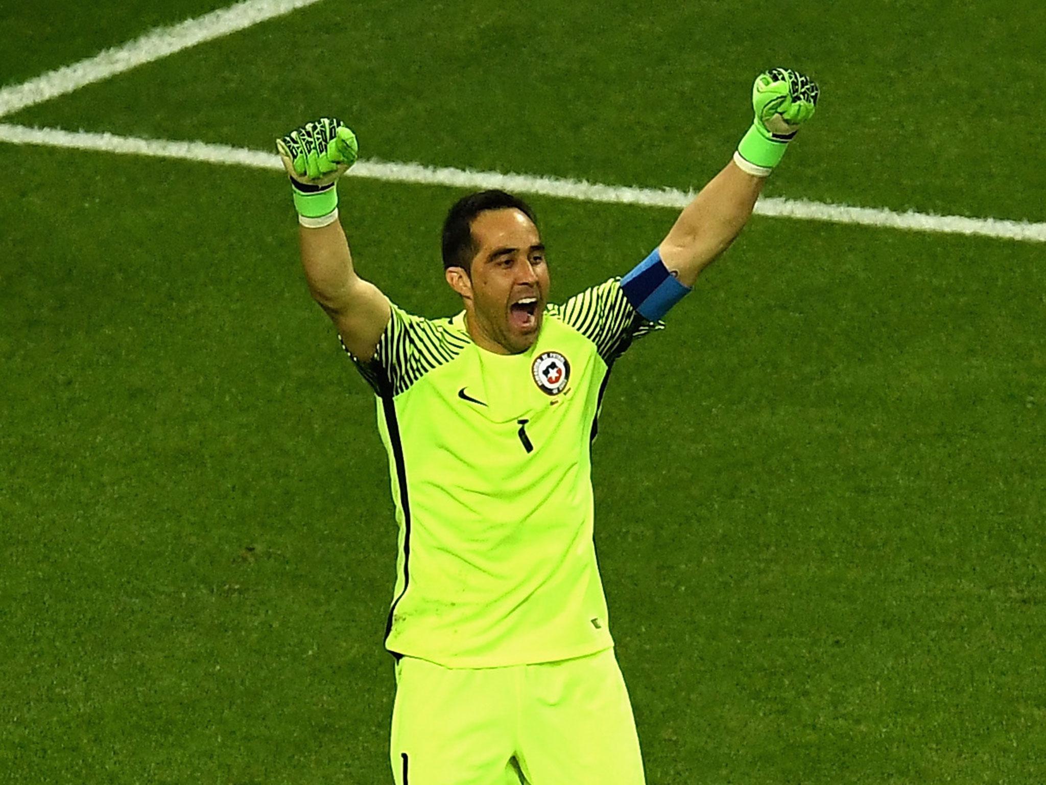 2048x1536 Claudio Bravo made as many saves in Chile's penalty shootout win over Portugal as he did for Man City in 2017