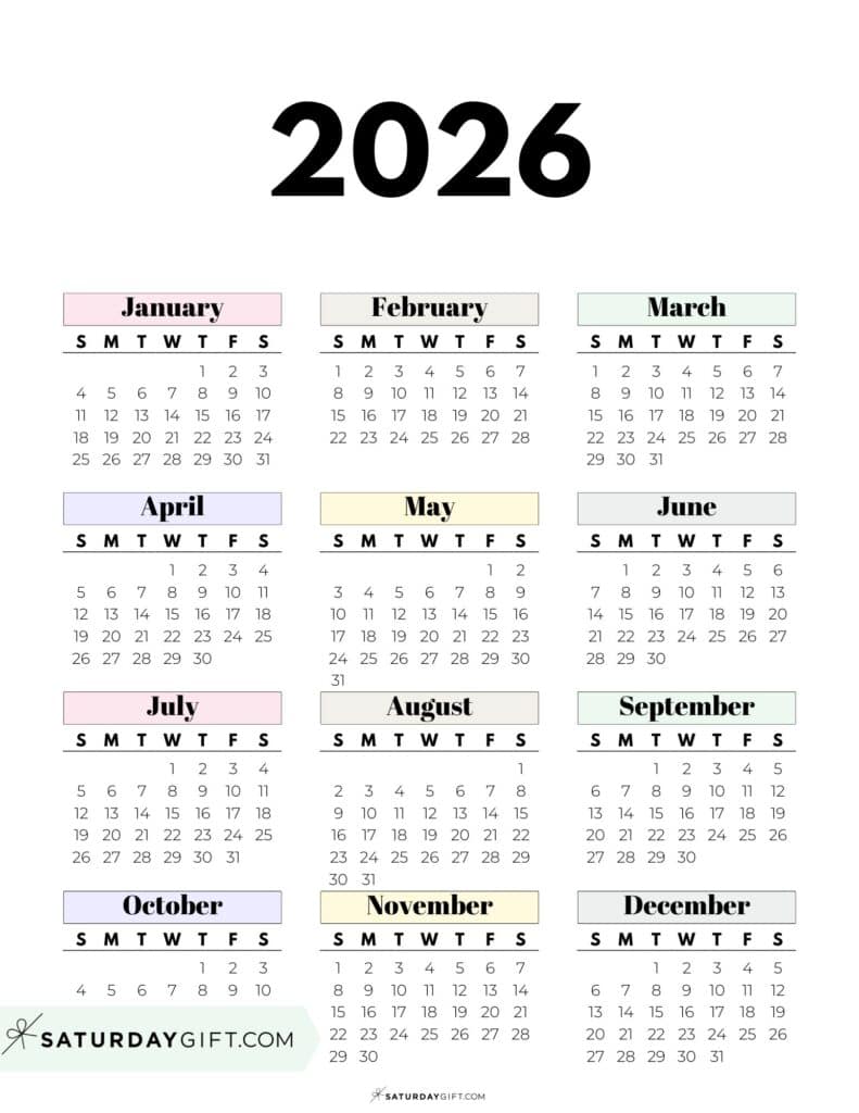 791x1024 Yearly Calendars Free Printables