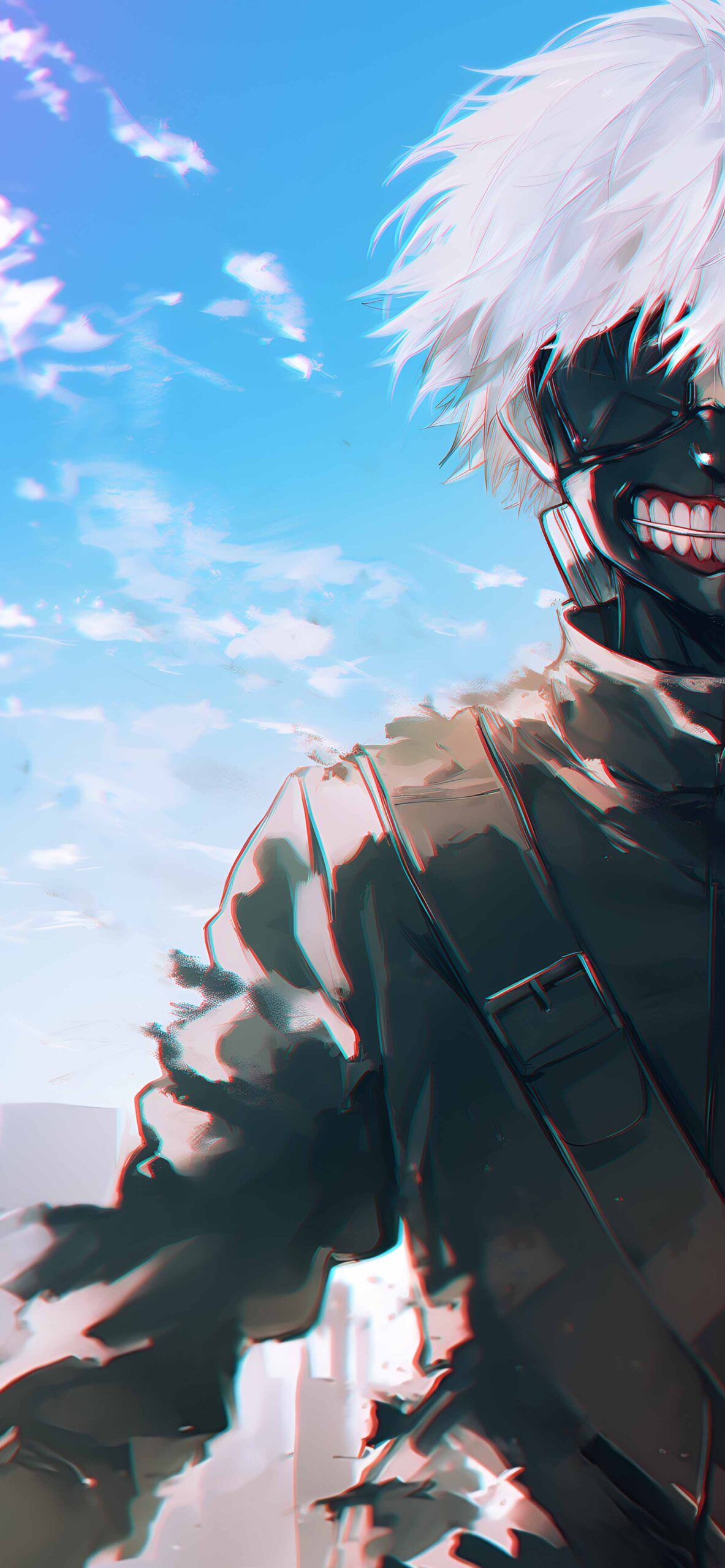 1183x2560 Kaneki Ken Tokyo Ghoul Matching Wallpaper HD Wallpaper
