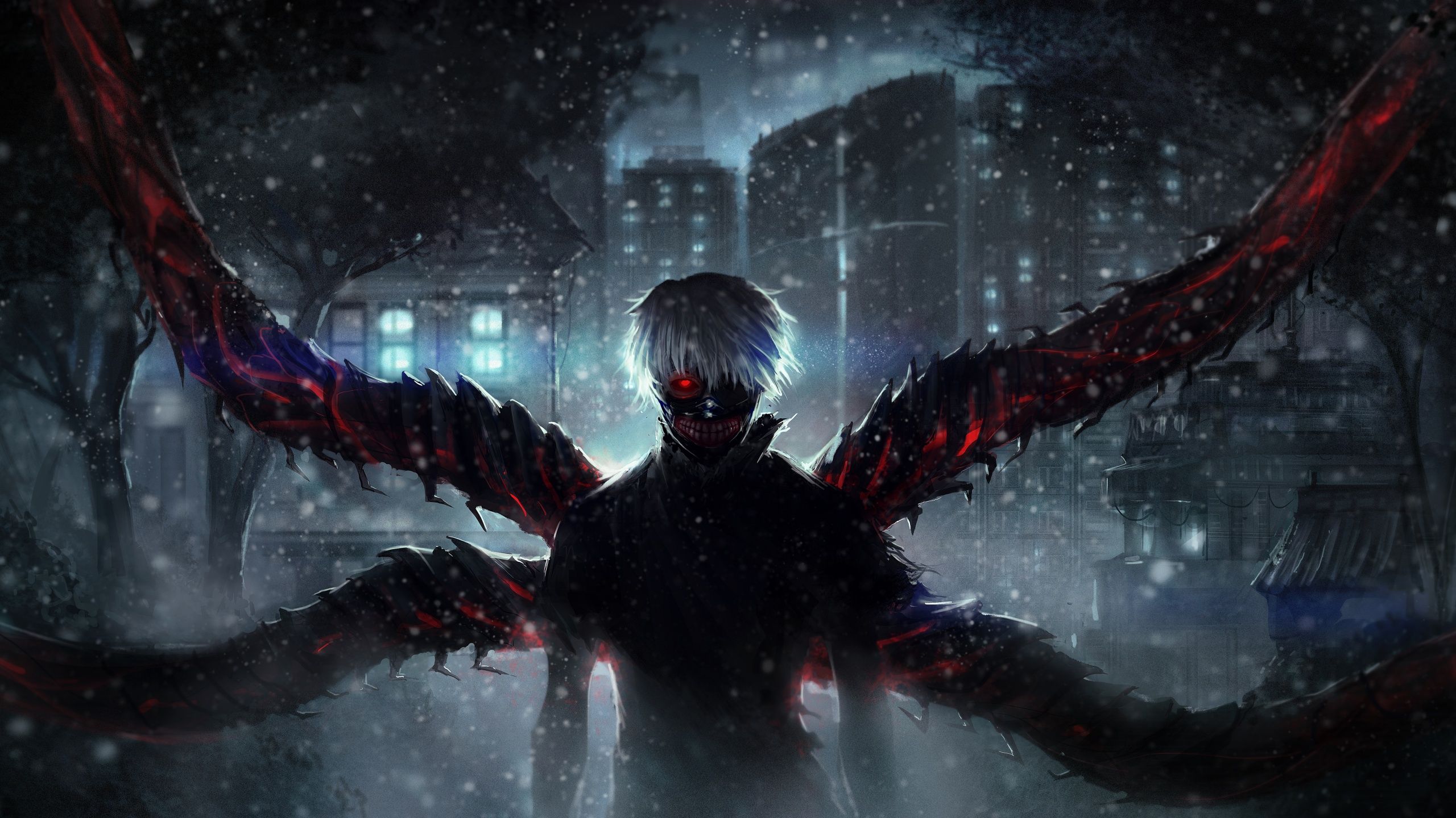 2560x1440 Ken Kaneki Wallpaper 4K, 8K, Kakuja, Tokyo Ghoul, 5K