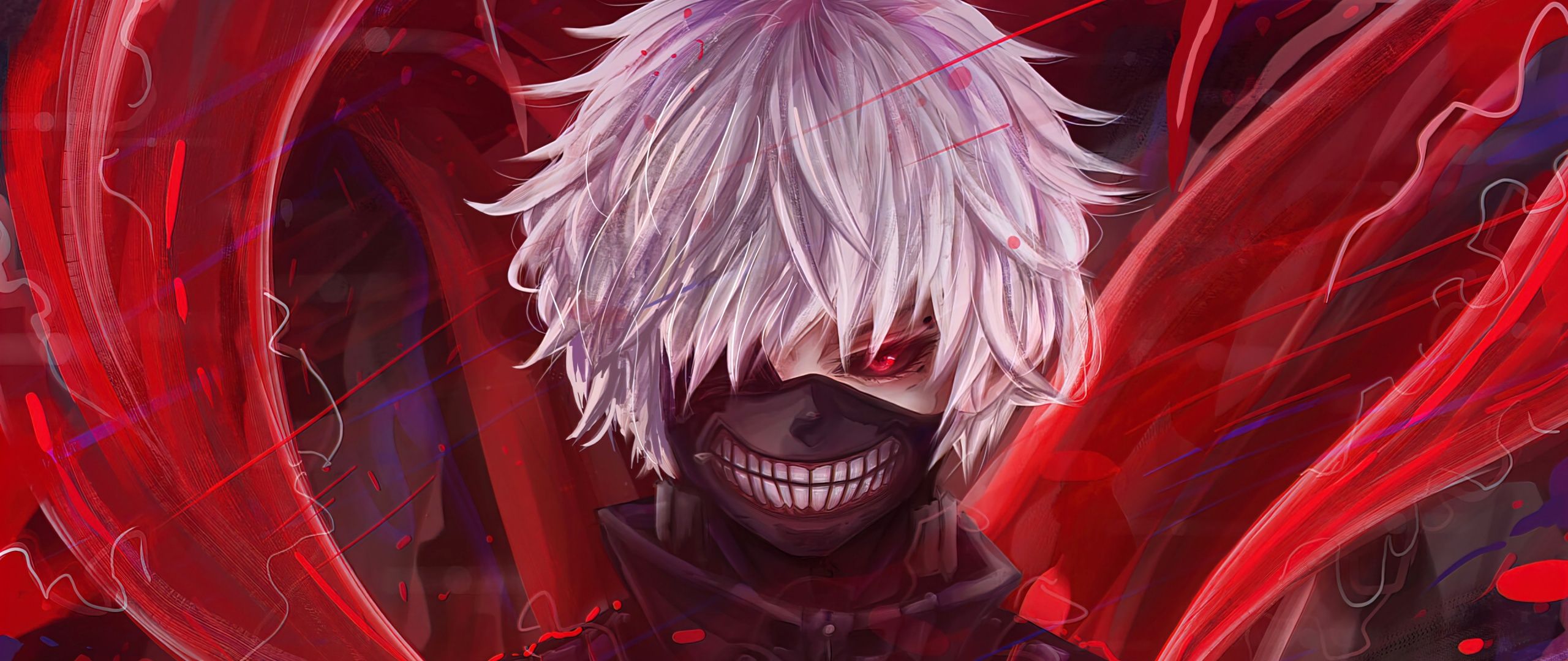 2560x1080 Tokyo Ghoul Wallpaper 4K, Ken Kaneki