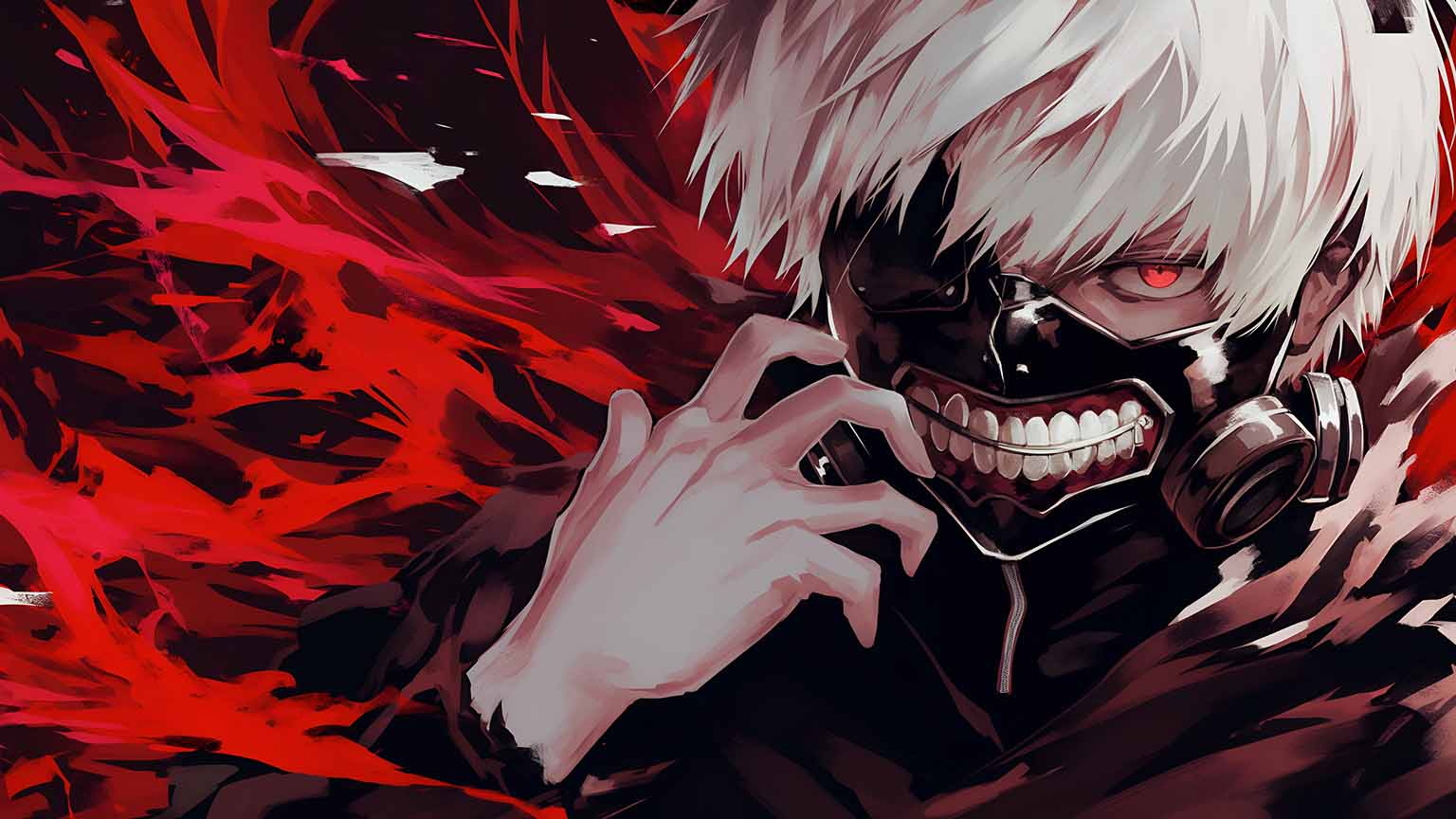 1536x864 Tokyo Ghoul Kaneki Ghoul Transformation Desktop Wallpaper