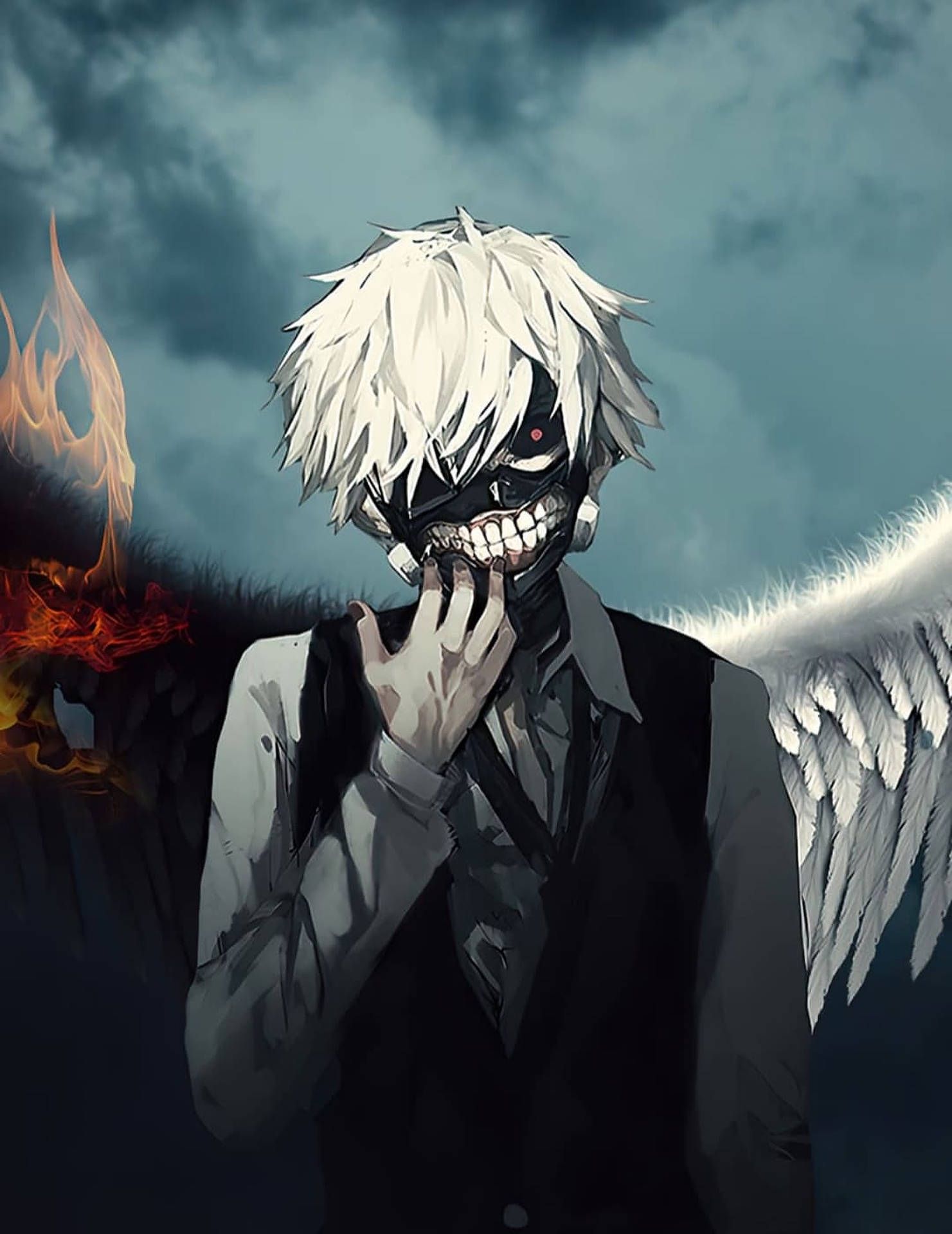 1481x1920 Download Cool Profile Picture Ken Kaneki Wallpaper