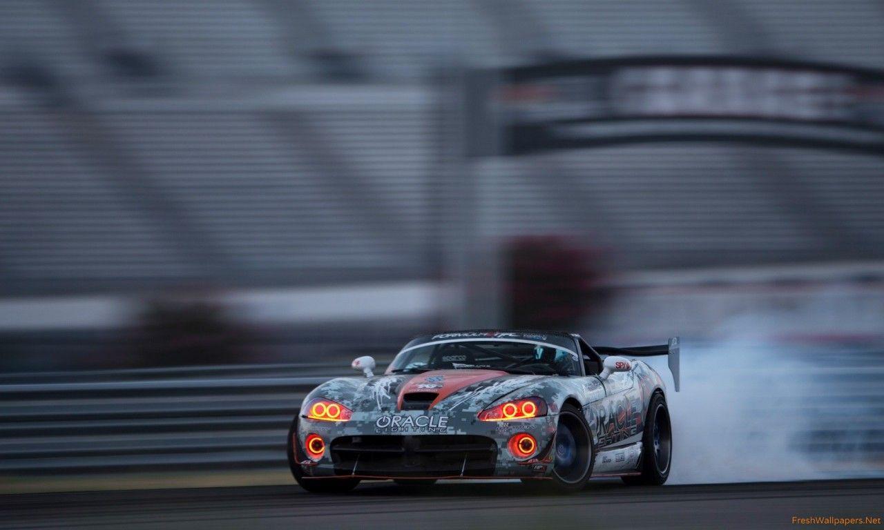 1280x768 Dodge Viper Car Drift Smoke HD Wallpaper