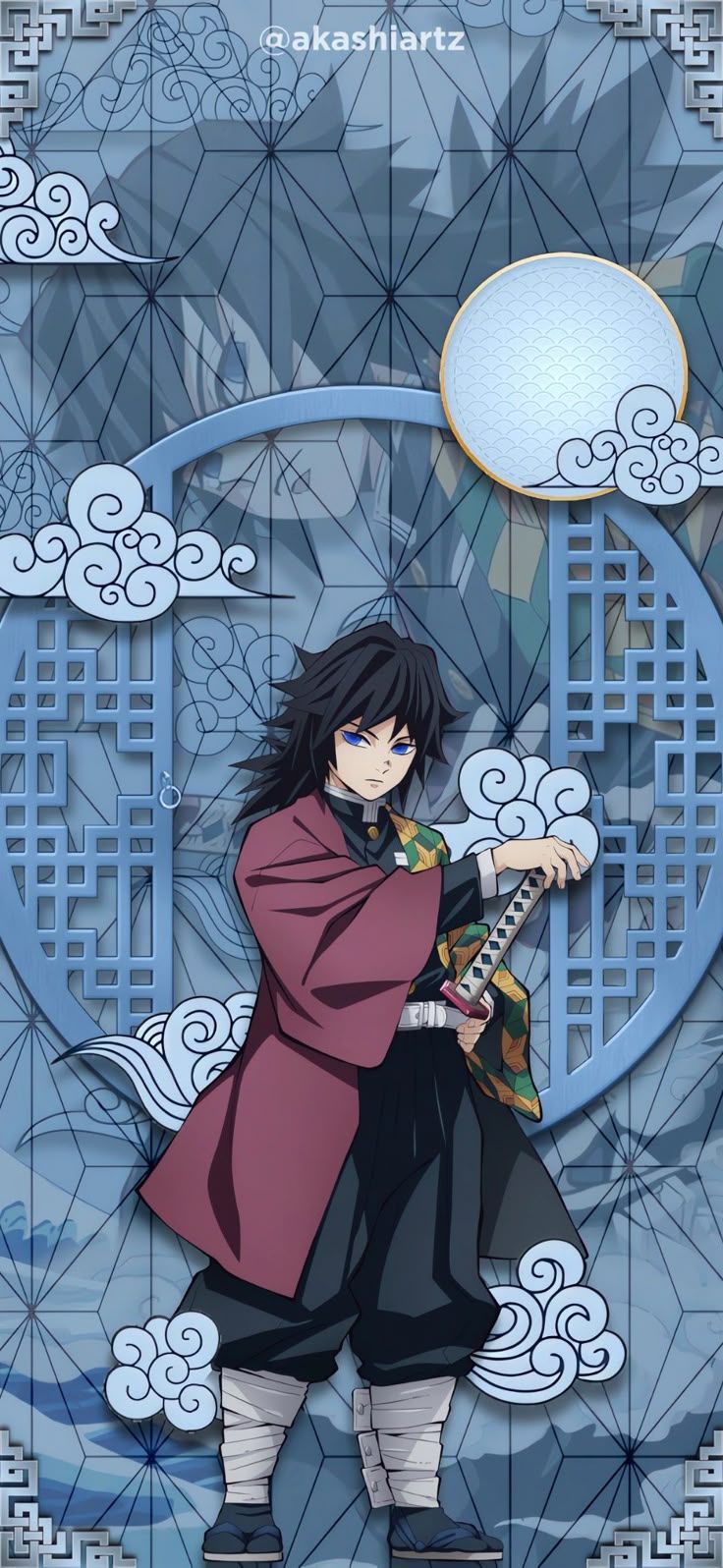 736x1596 Giyu Tomioka Wallpaper