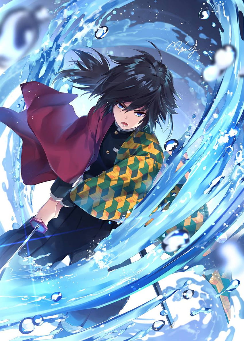 850x1189 Giyu tomioka, Demon Slayer Giyu HD phone wallpaper