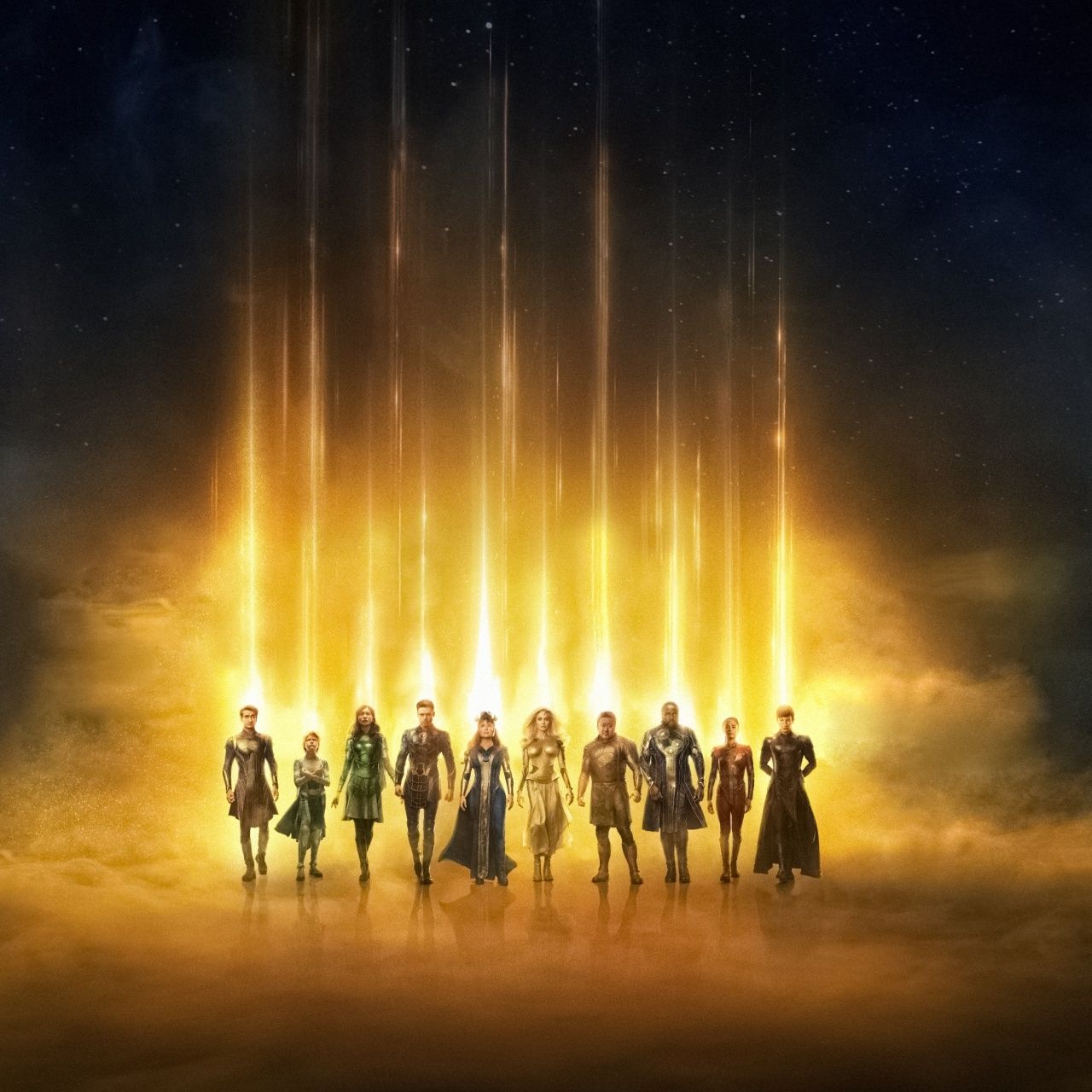 1280x1280 Eternals Wallpaper 4K, 2021 Movies, Ajak, Thena, Ikaris