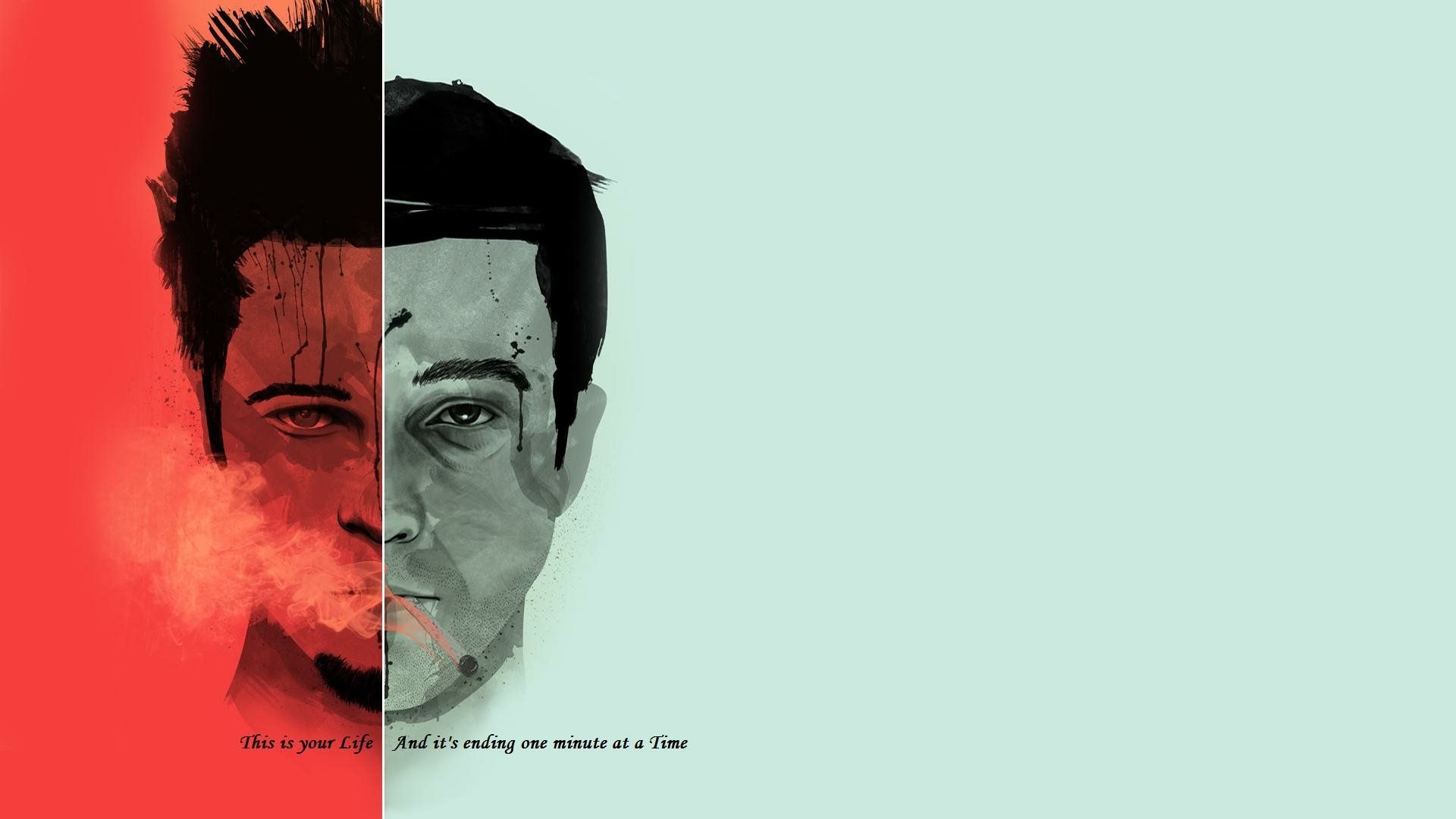 1920x1080 Fight Club HD Wallpaper: Dual Faces of Chaos in Cinema