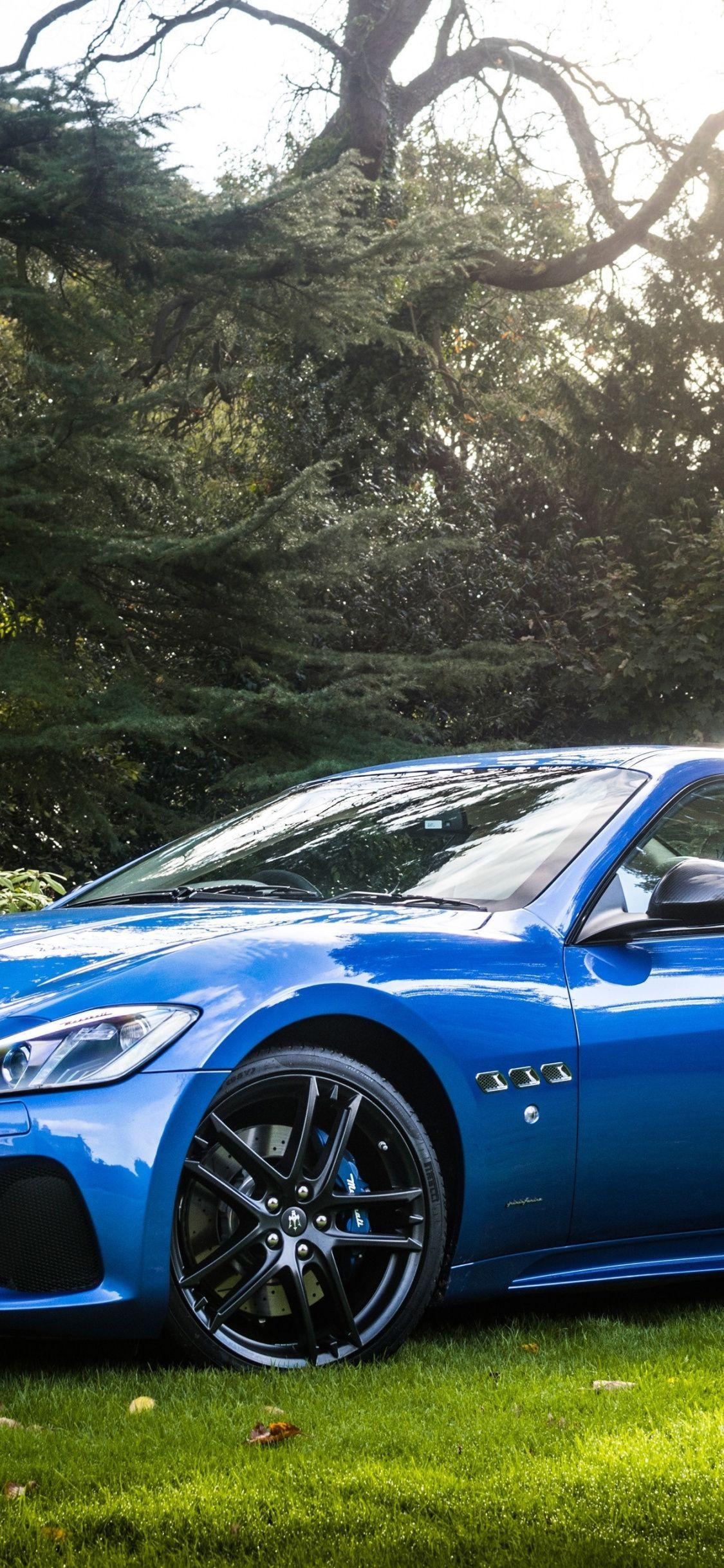 1125x2436 Download 1125x2436 wallpaper maserati granturismo, blue, sports