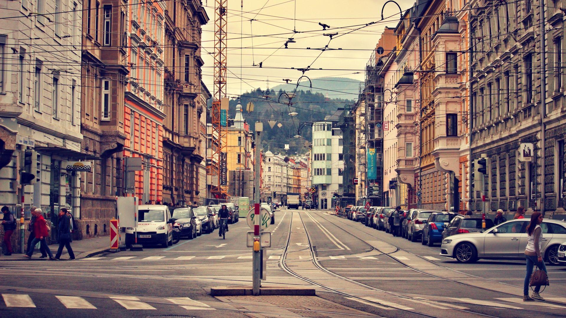 1920x1080 Hình nền full HD innsbruck street old city austria, Desktop