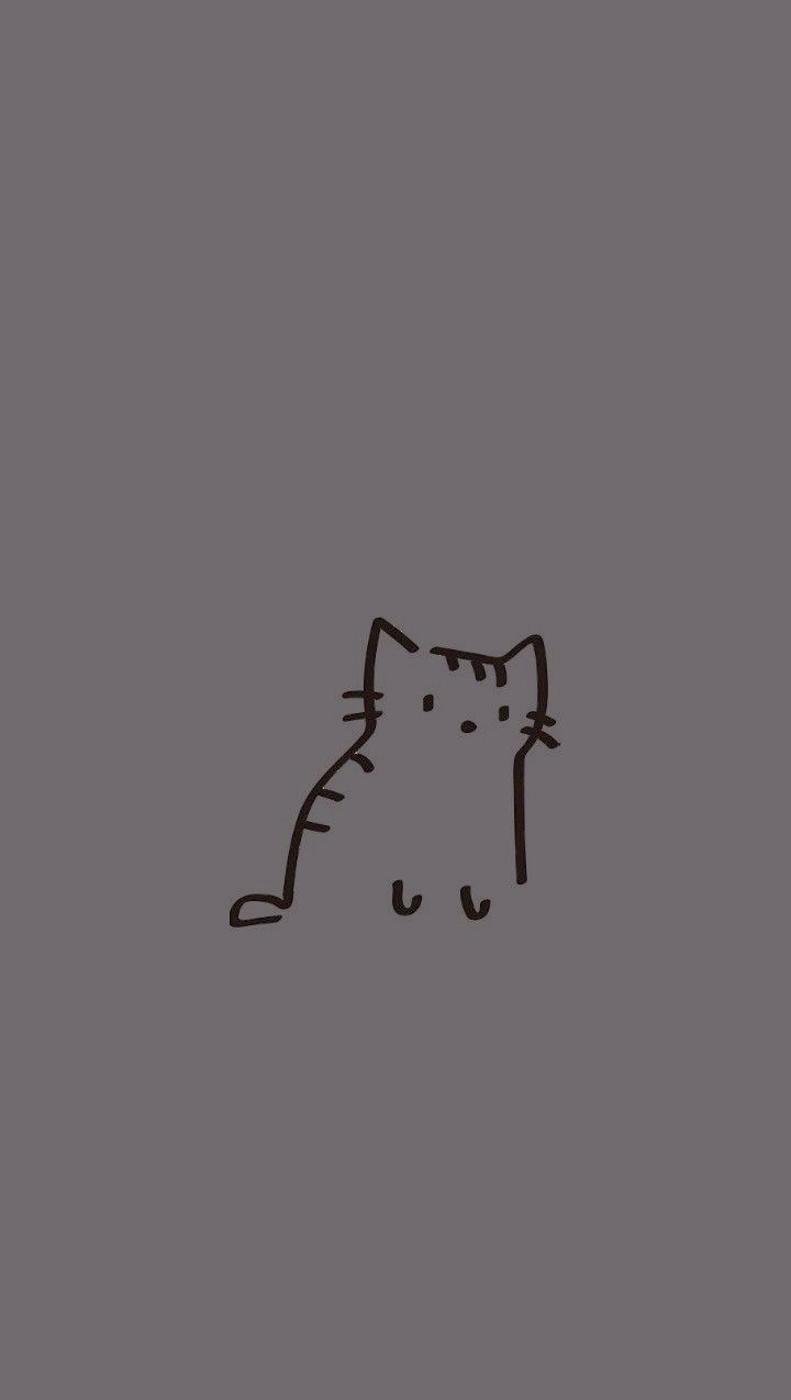 720x1274 Grey cat background 1