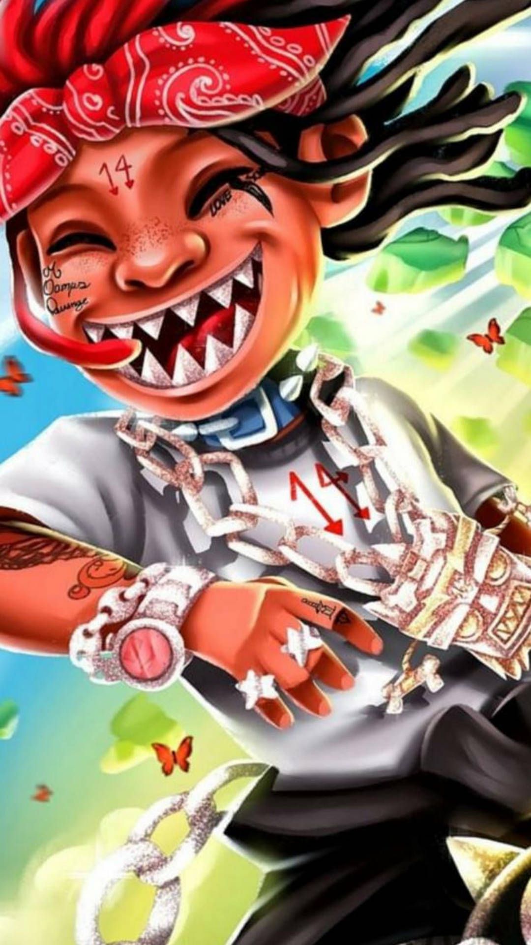 1080x1920 Download Trippie Redd Album Cover Wallpaper